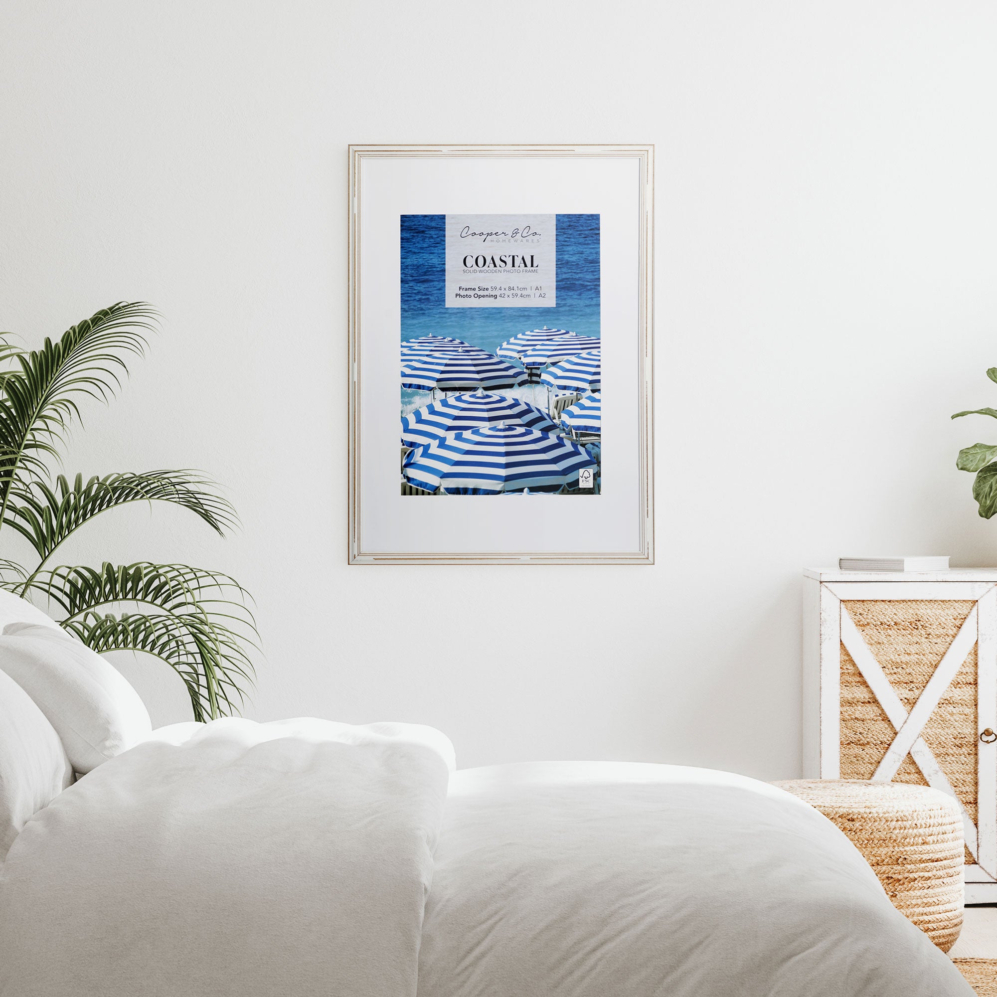 Camden White Wooden Photoframes - New England Coastal Interiors