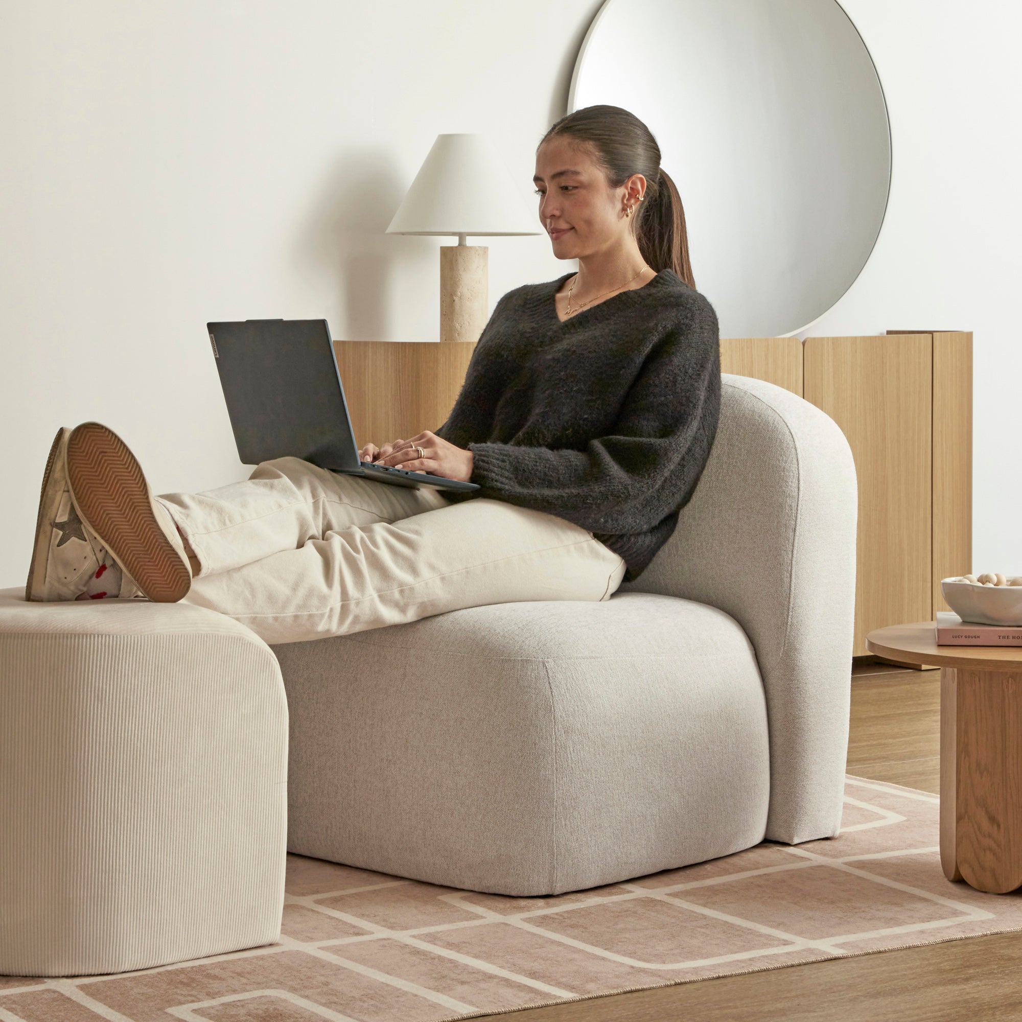 furniture, mirror, and home decor