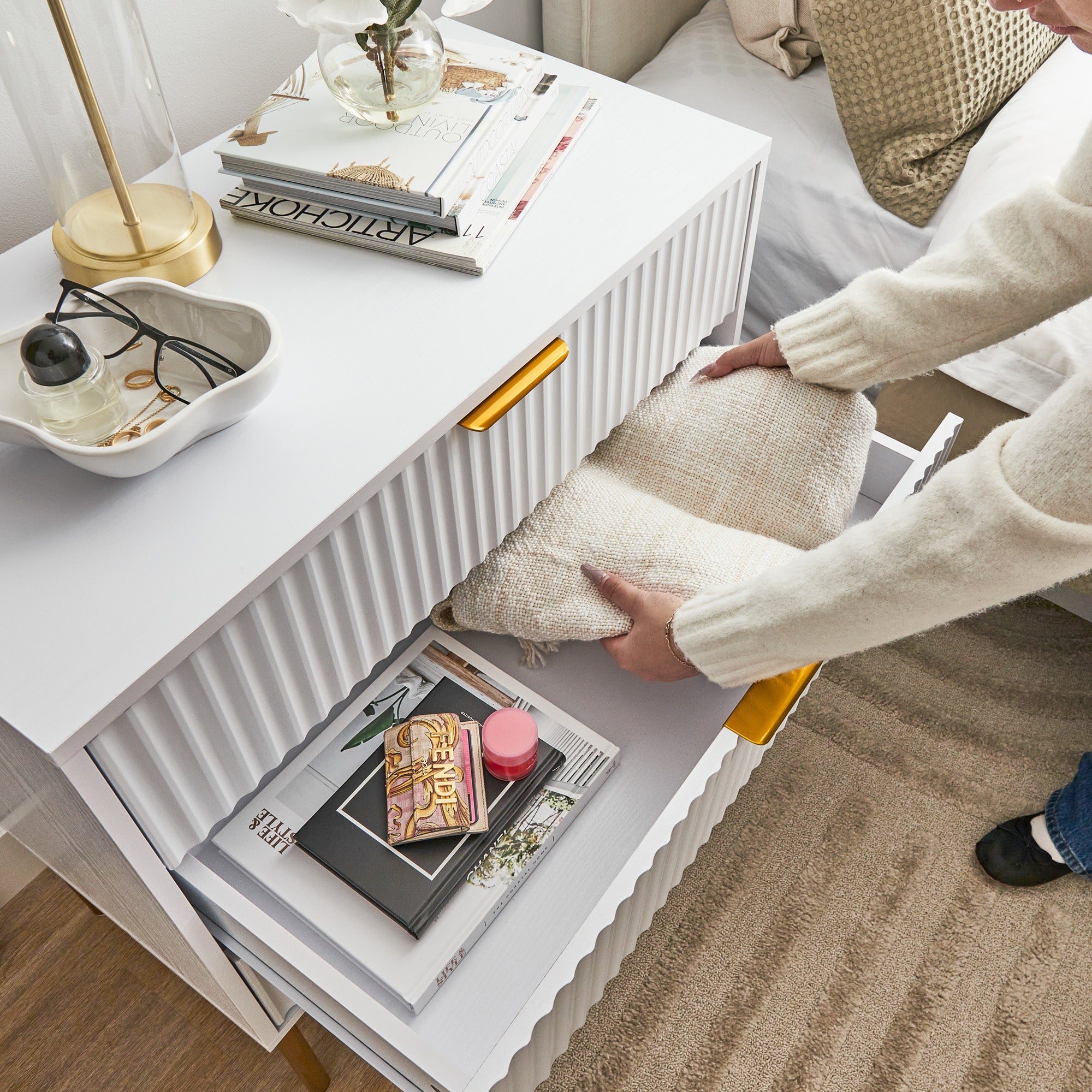 furniture, mirror, and home decor