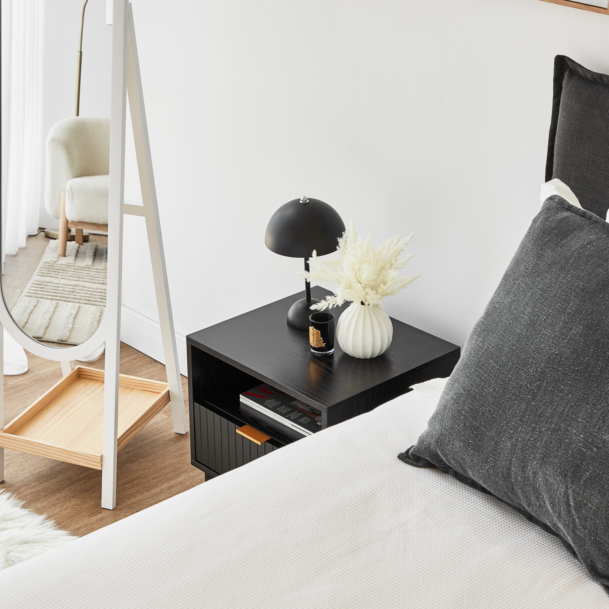 furniture, mirror, and home decor