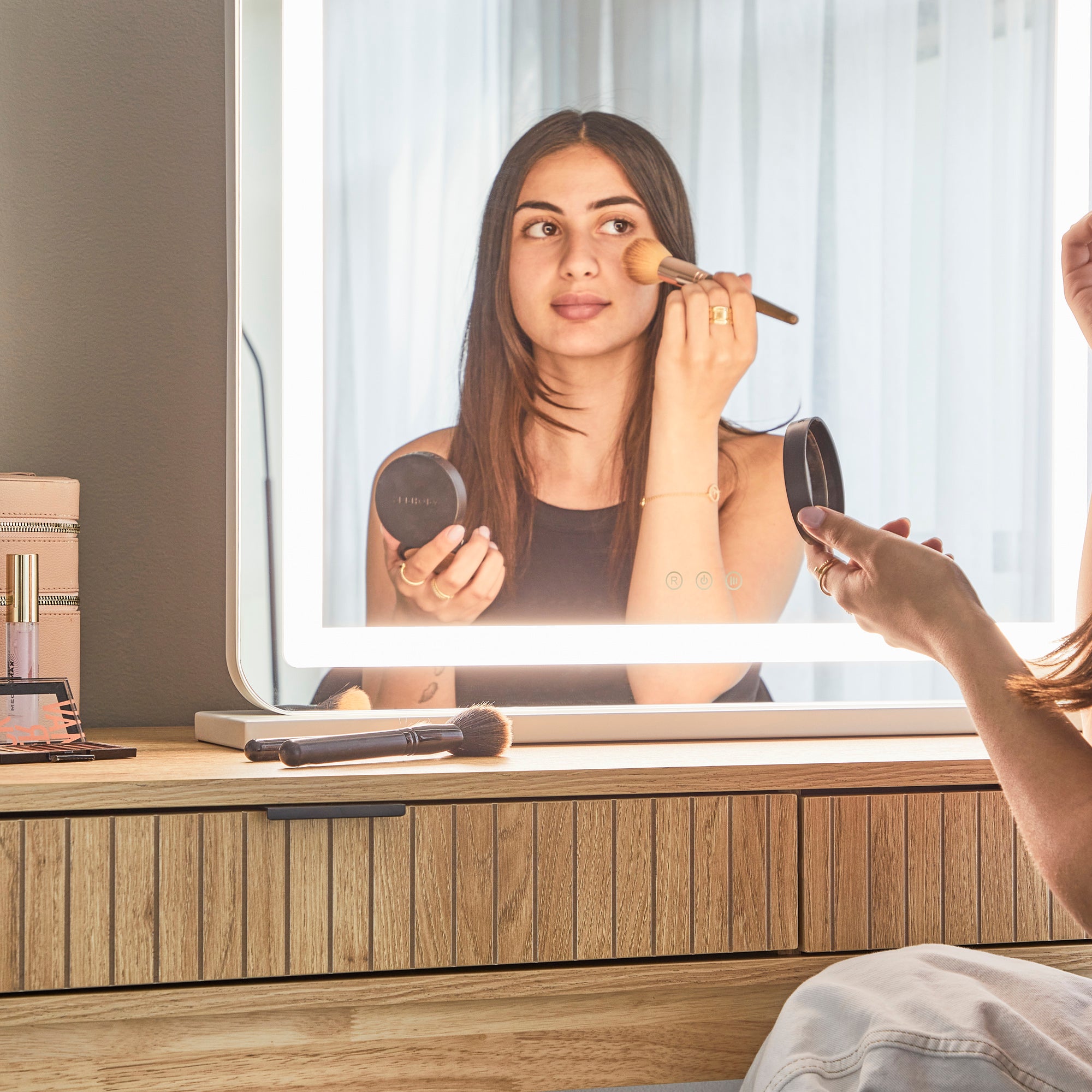 furniture, mirror, and home decor