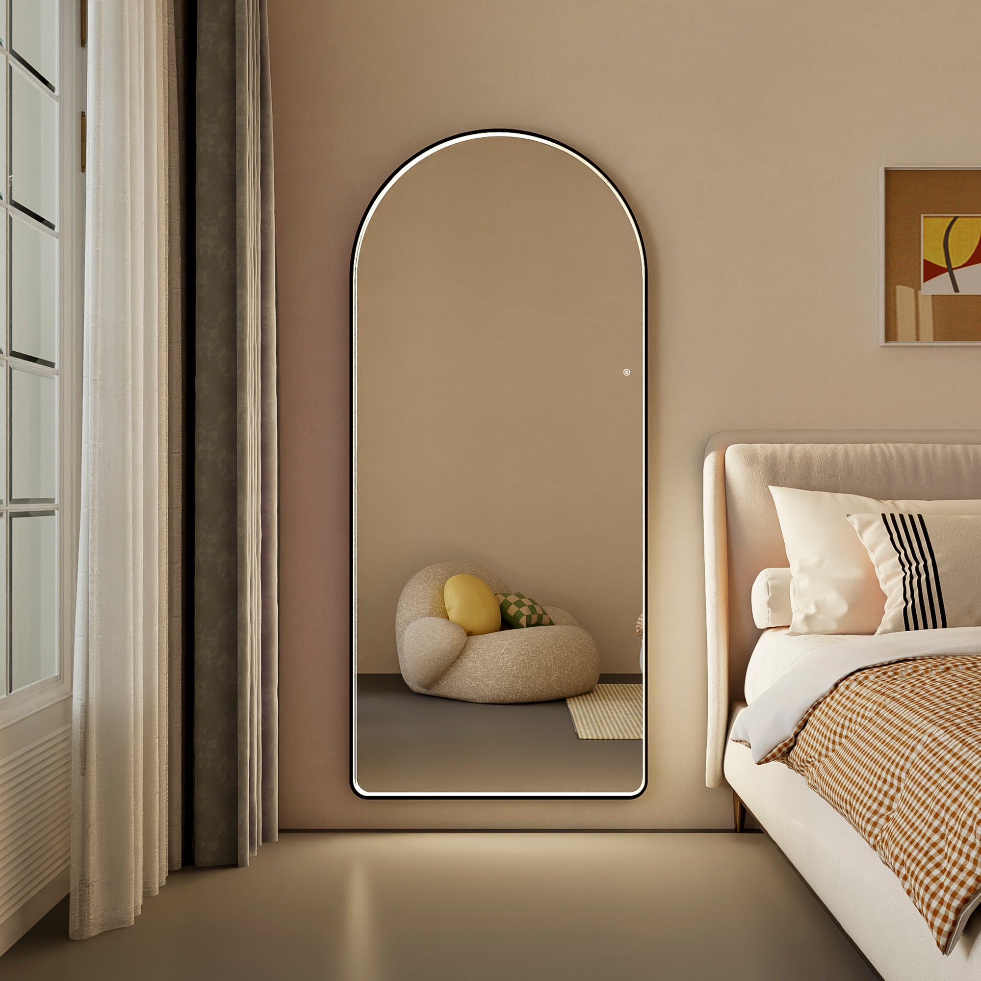 furniture, mirror, and home decor