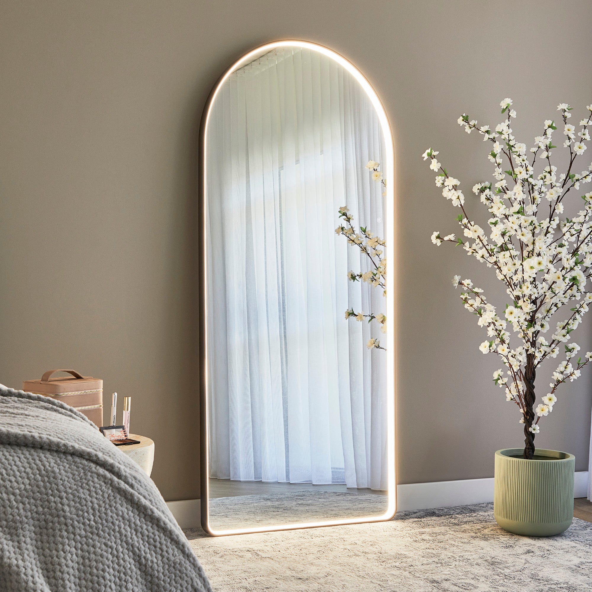 furniture, mirror, and home decor