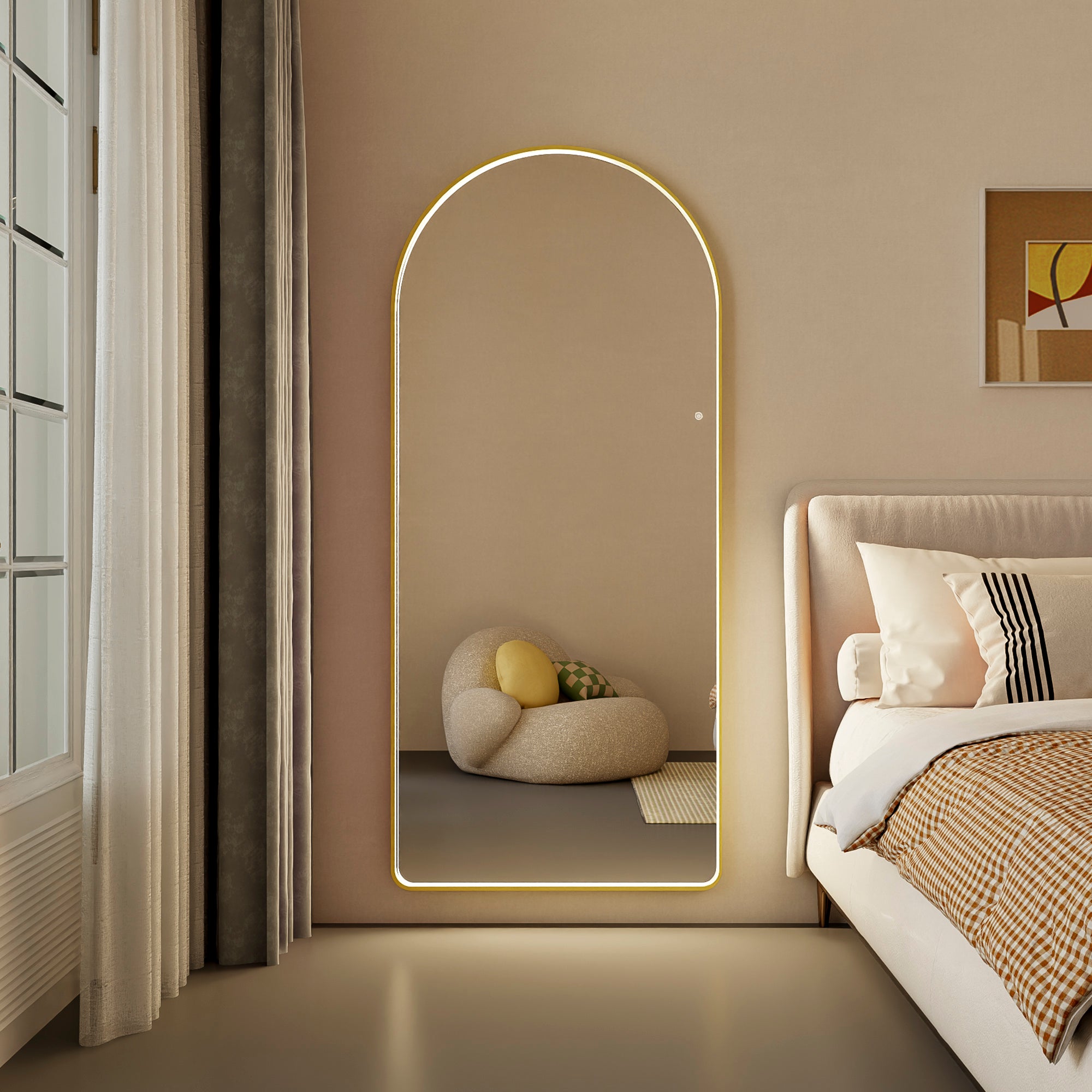 furniture, mirror, and home decor