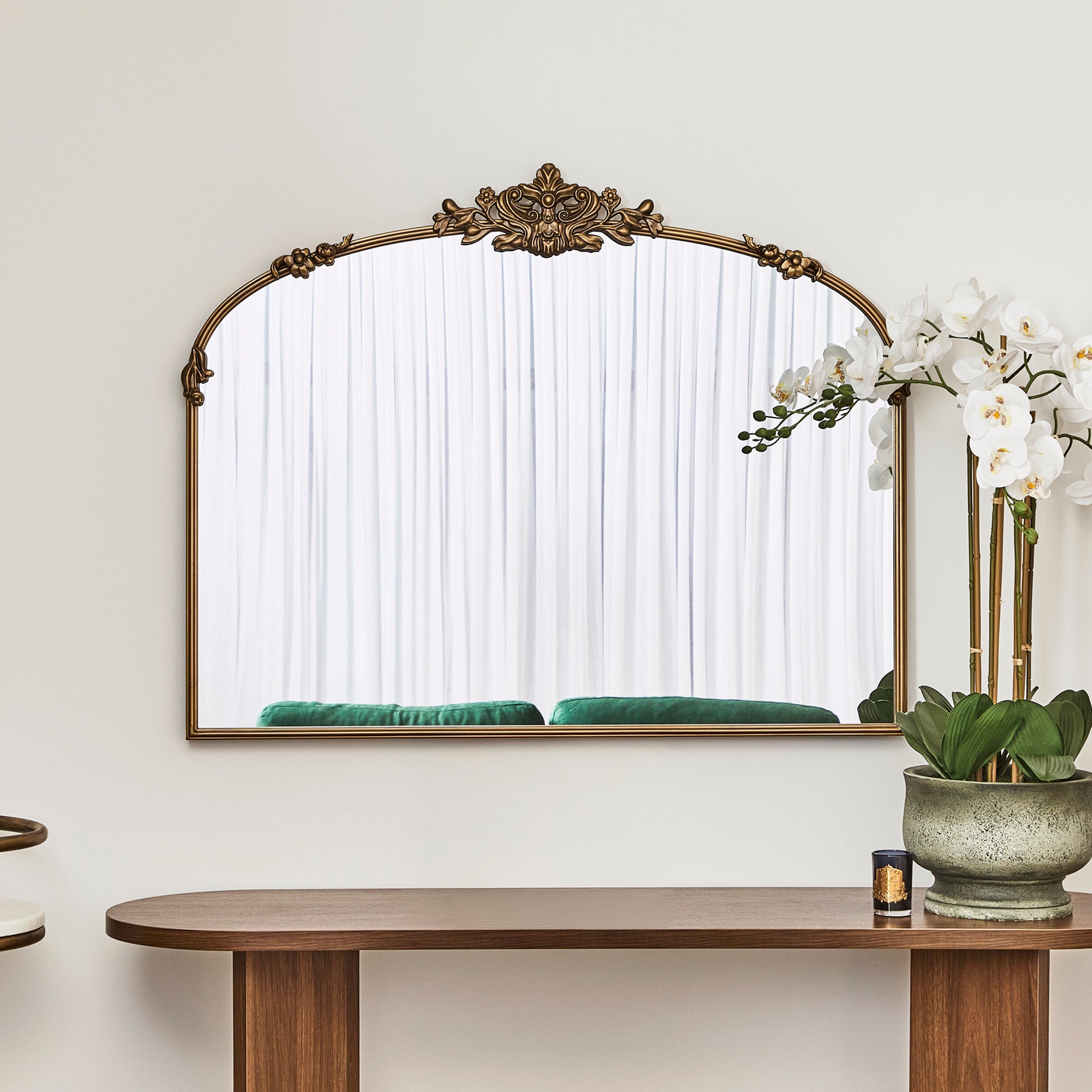 furniture, mirror, and home decor