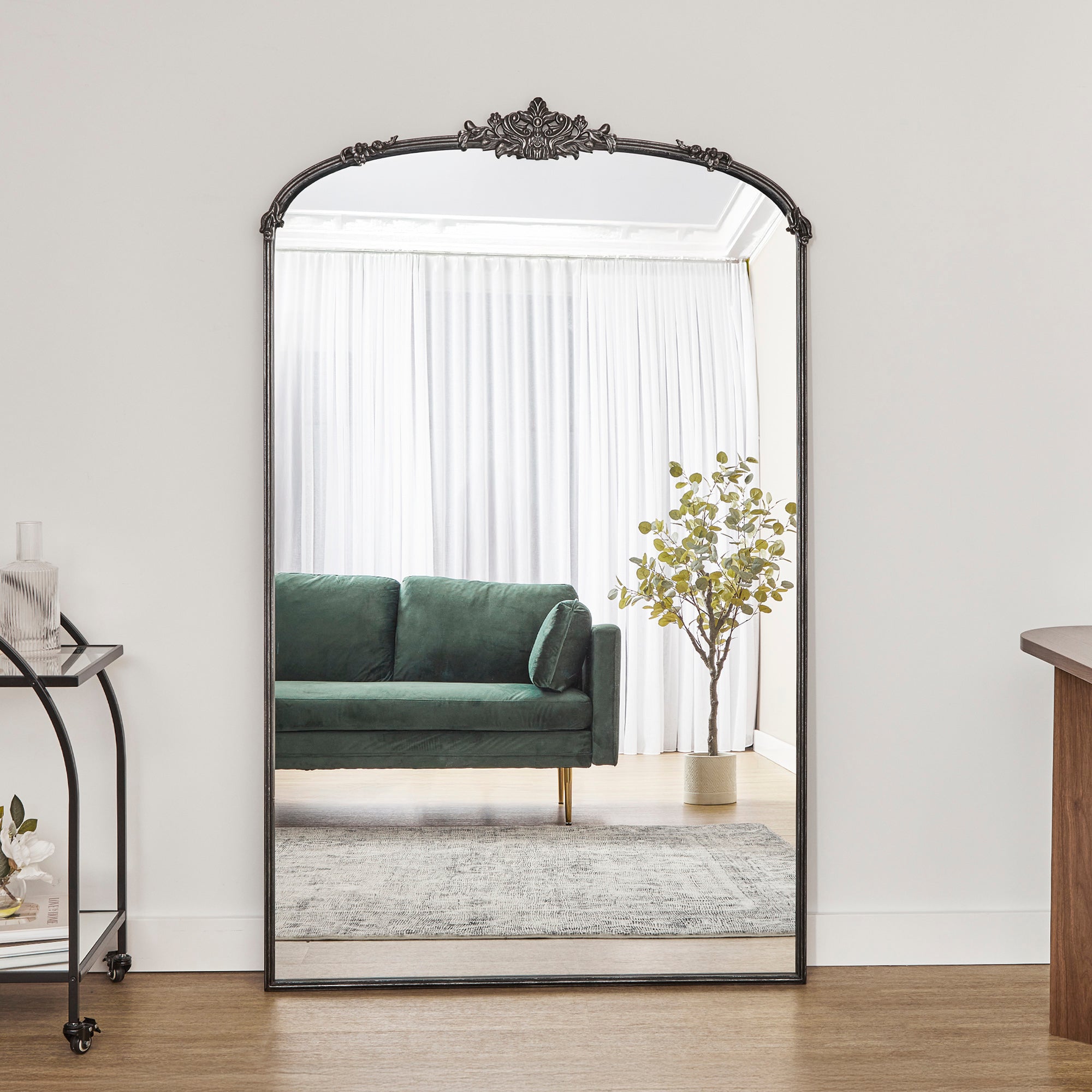 furniture, mirror, and home decor