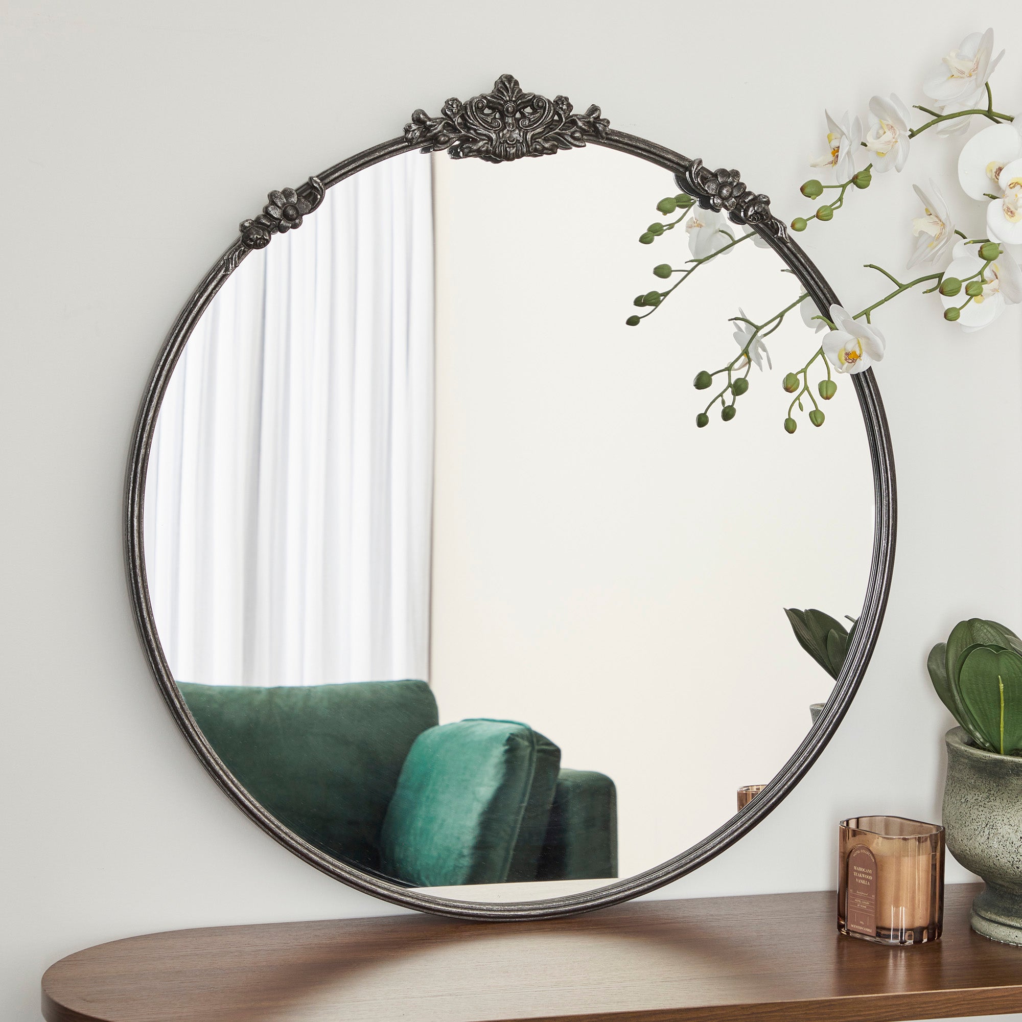 furniture, mirror, and home decor