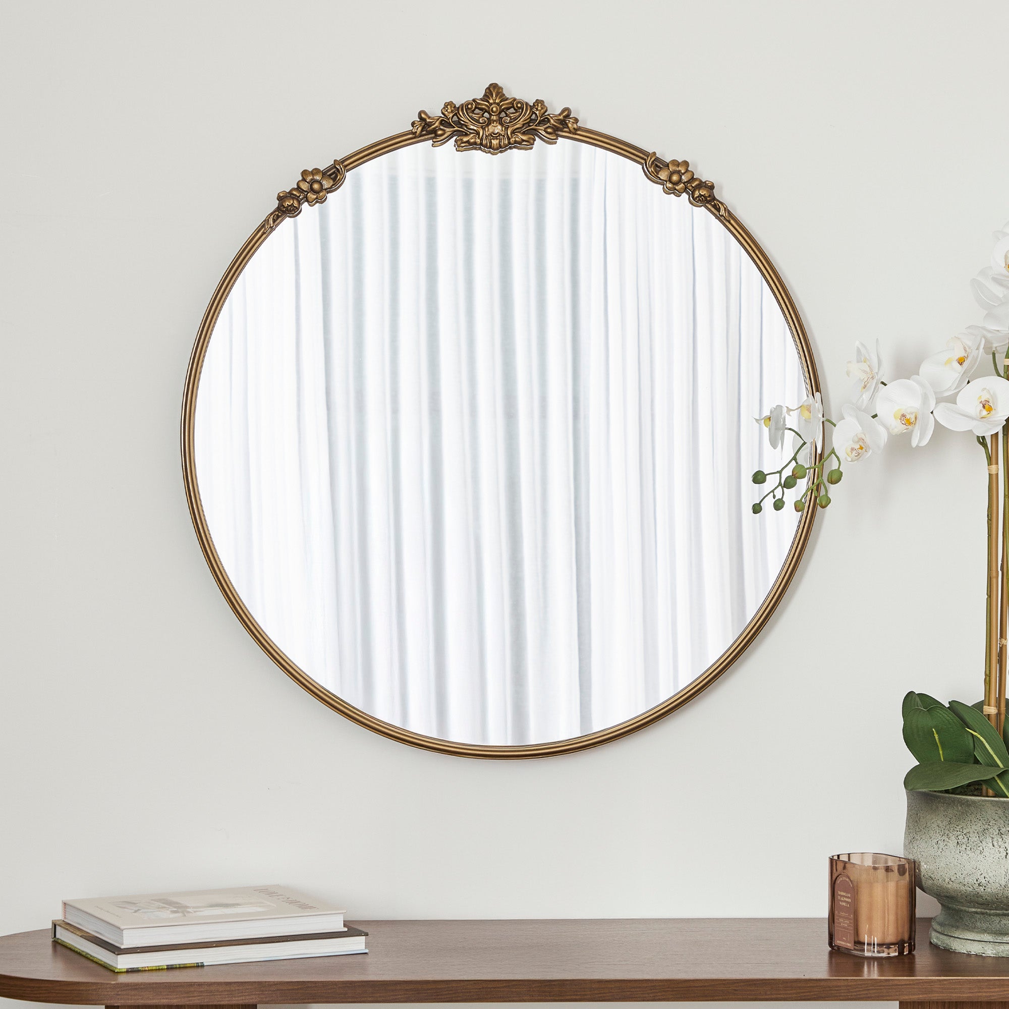 furniture, mirror, and home decor