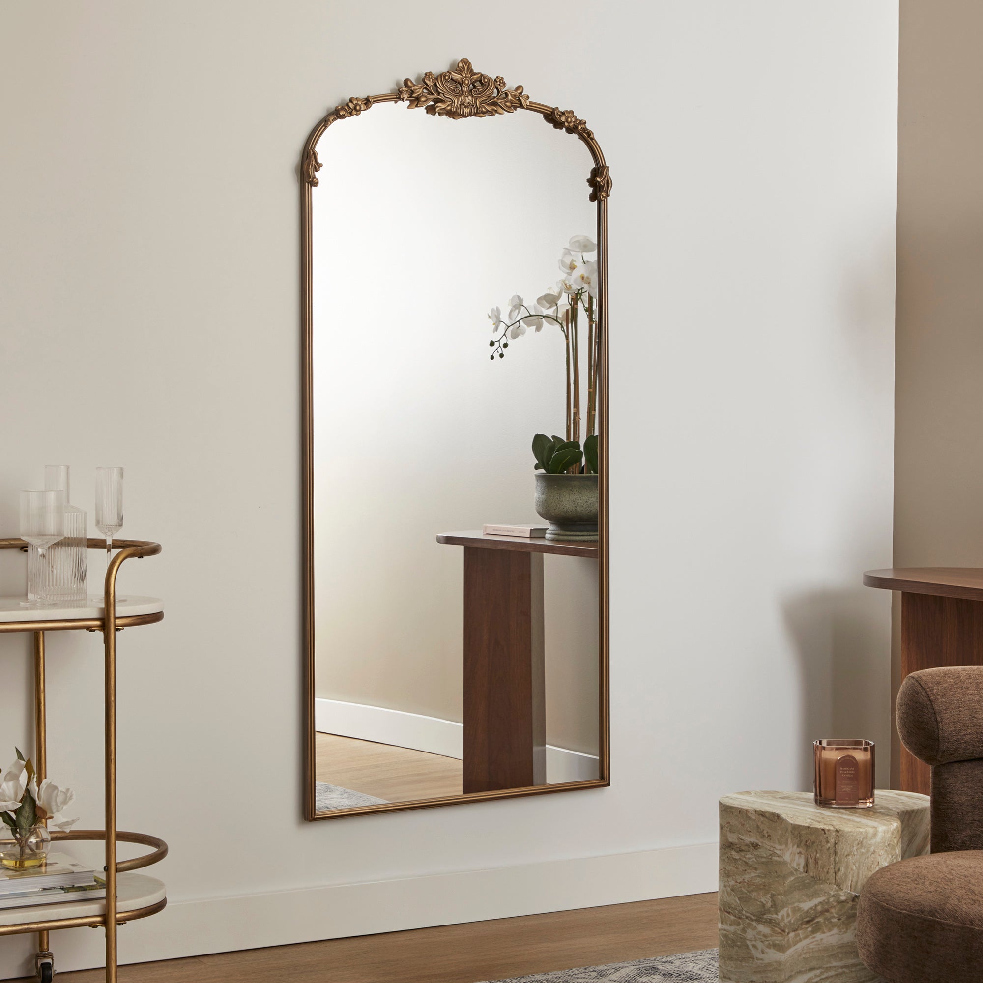 furniture, mirror, and home decor