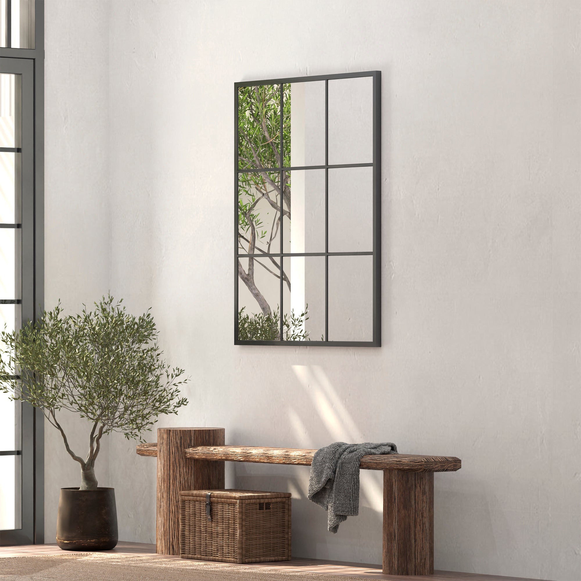 furniture, mirror, and home decor