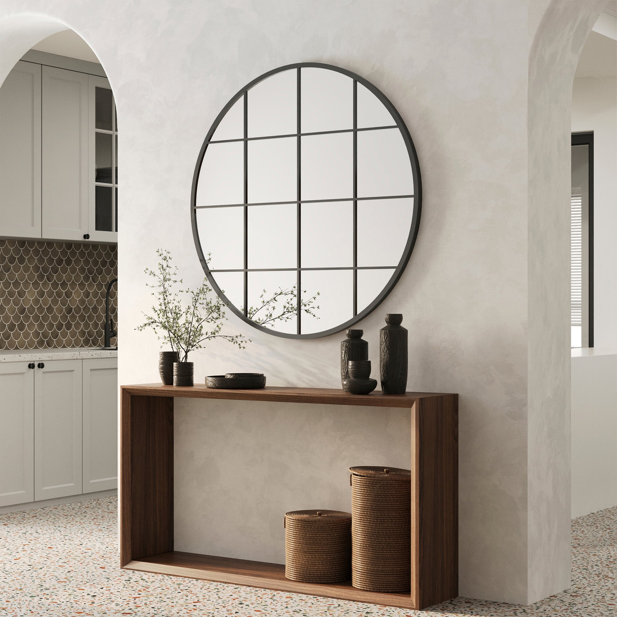 furniture, mirror, and home decor
