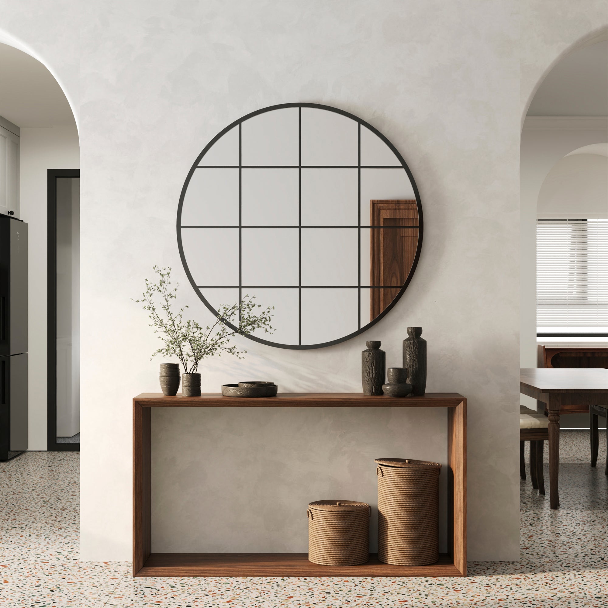 furniture, mirror, and home decor