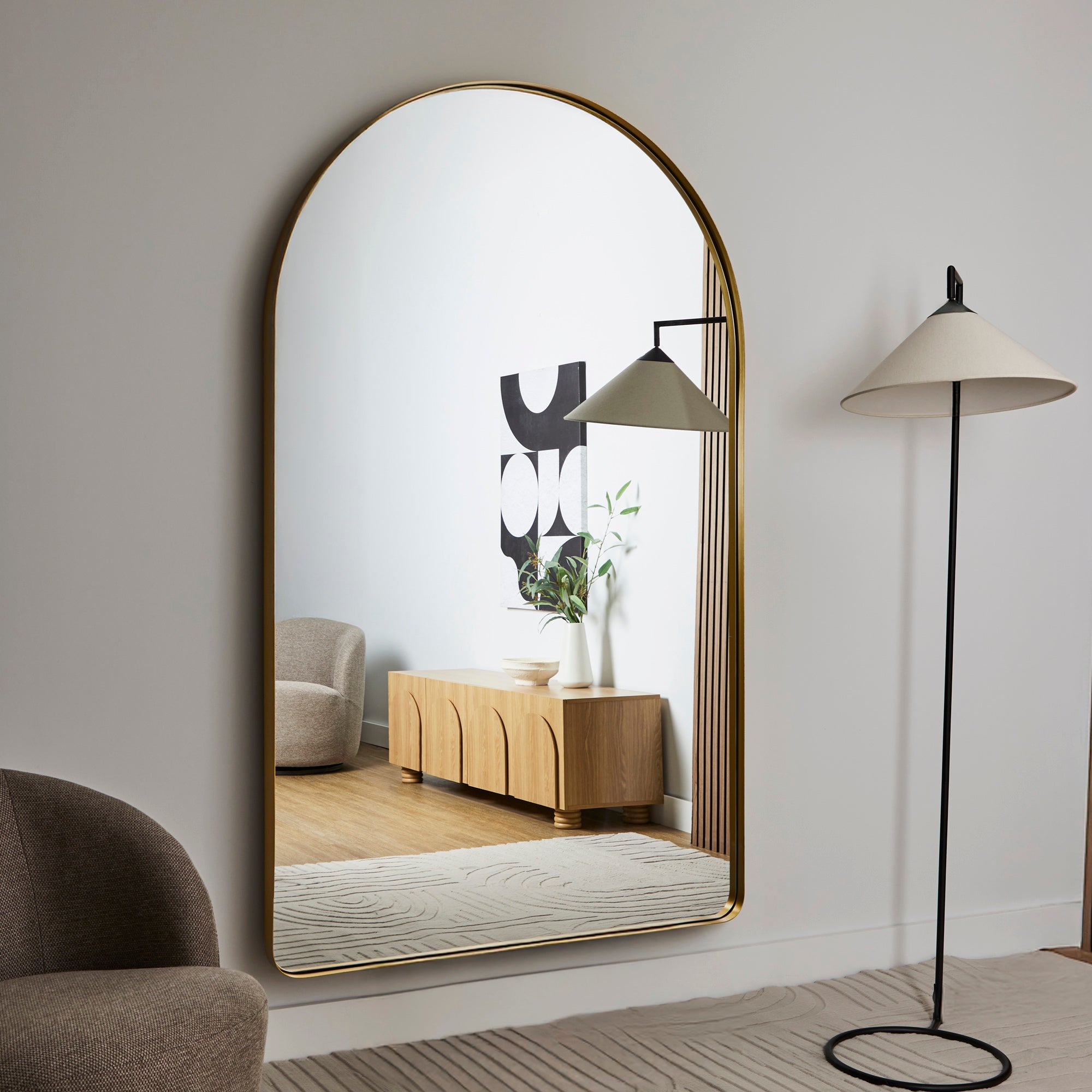 furniture, mirror, and home decor