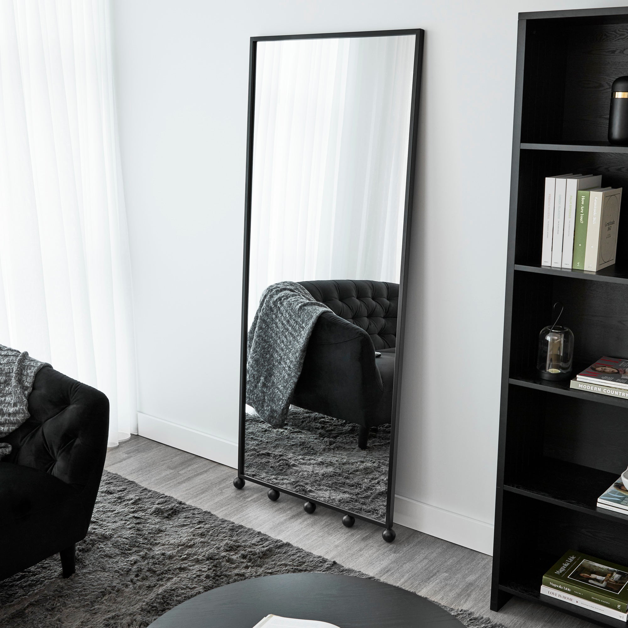 furniture, mirror, and home decor