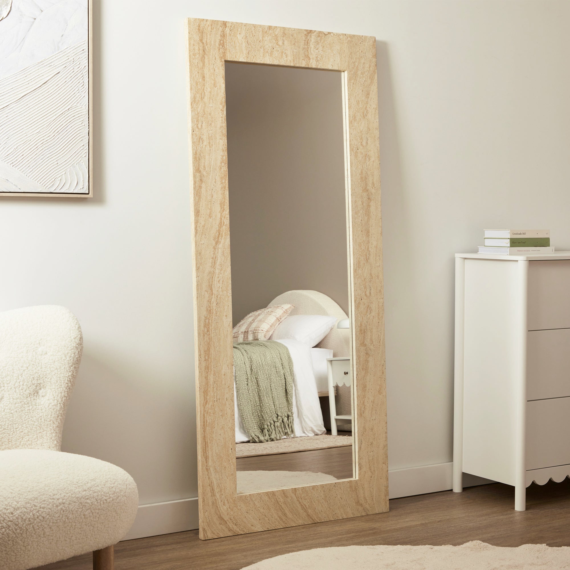 furniture, mirror, and home decor