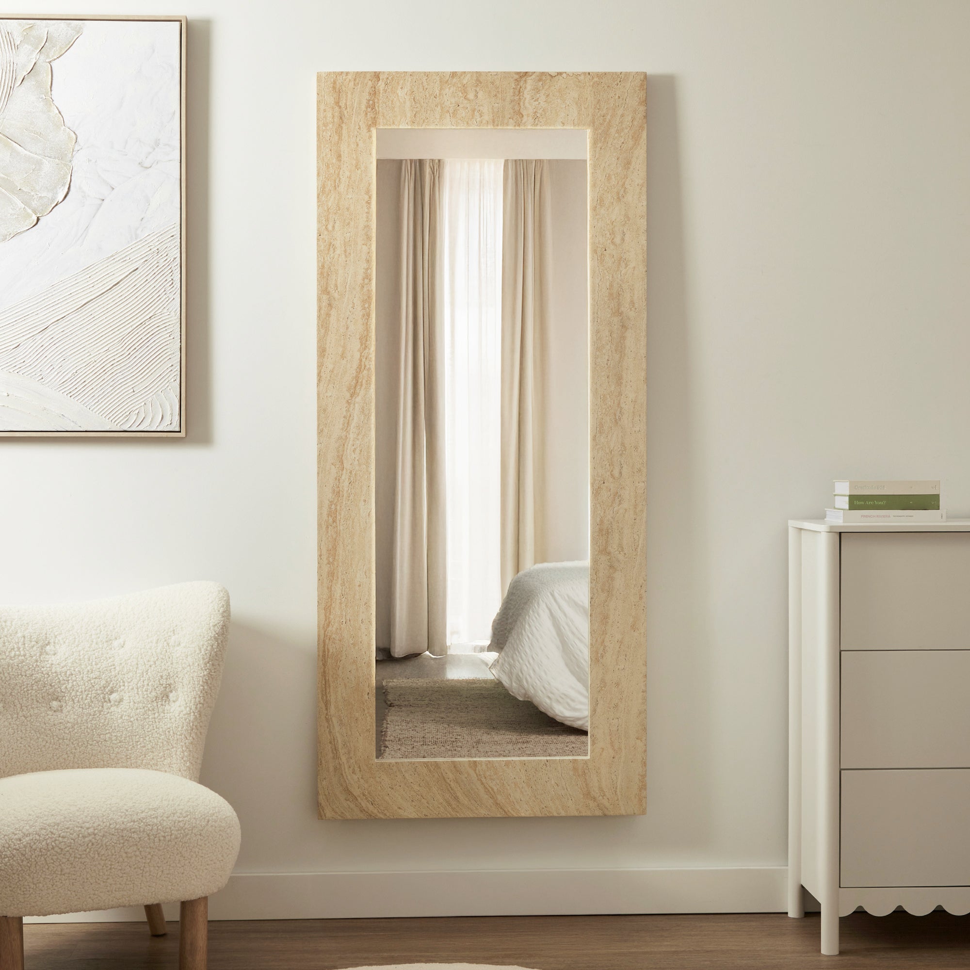 furniture, mirror, and home decor