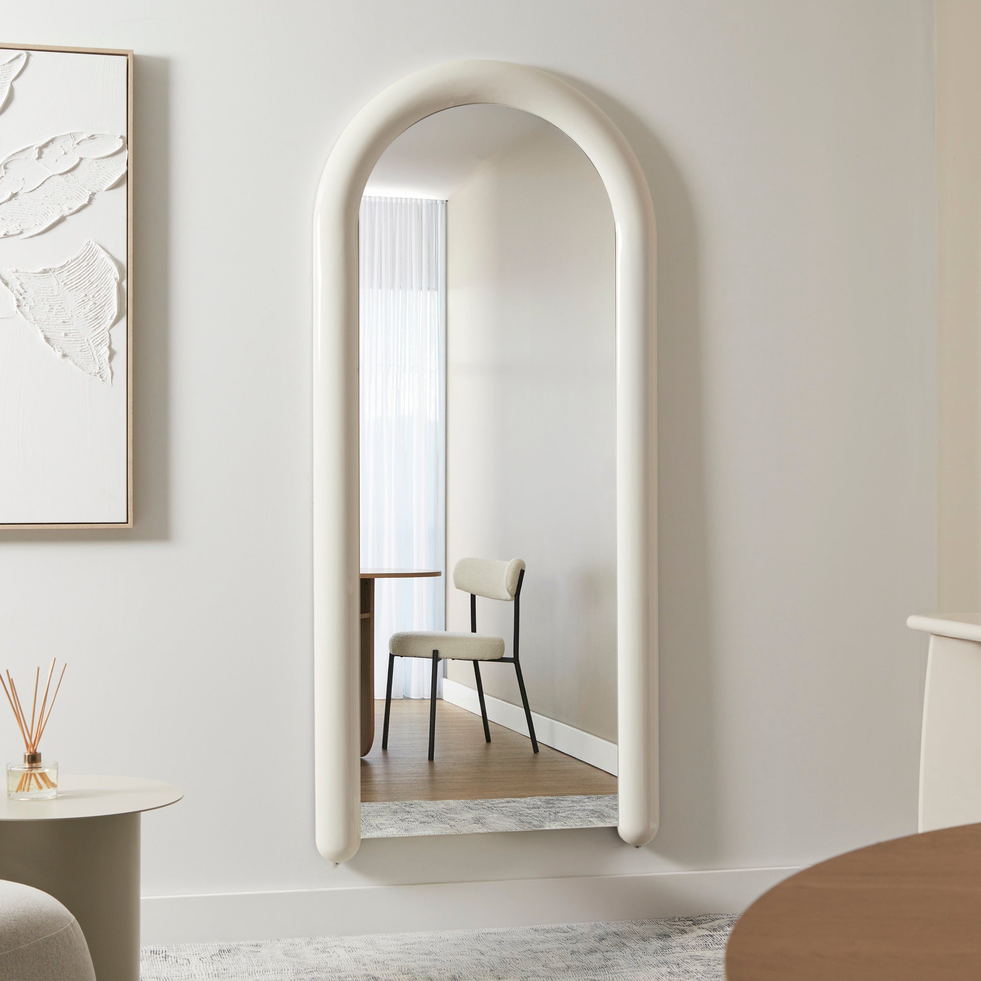 furniture, mirror, and home decor