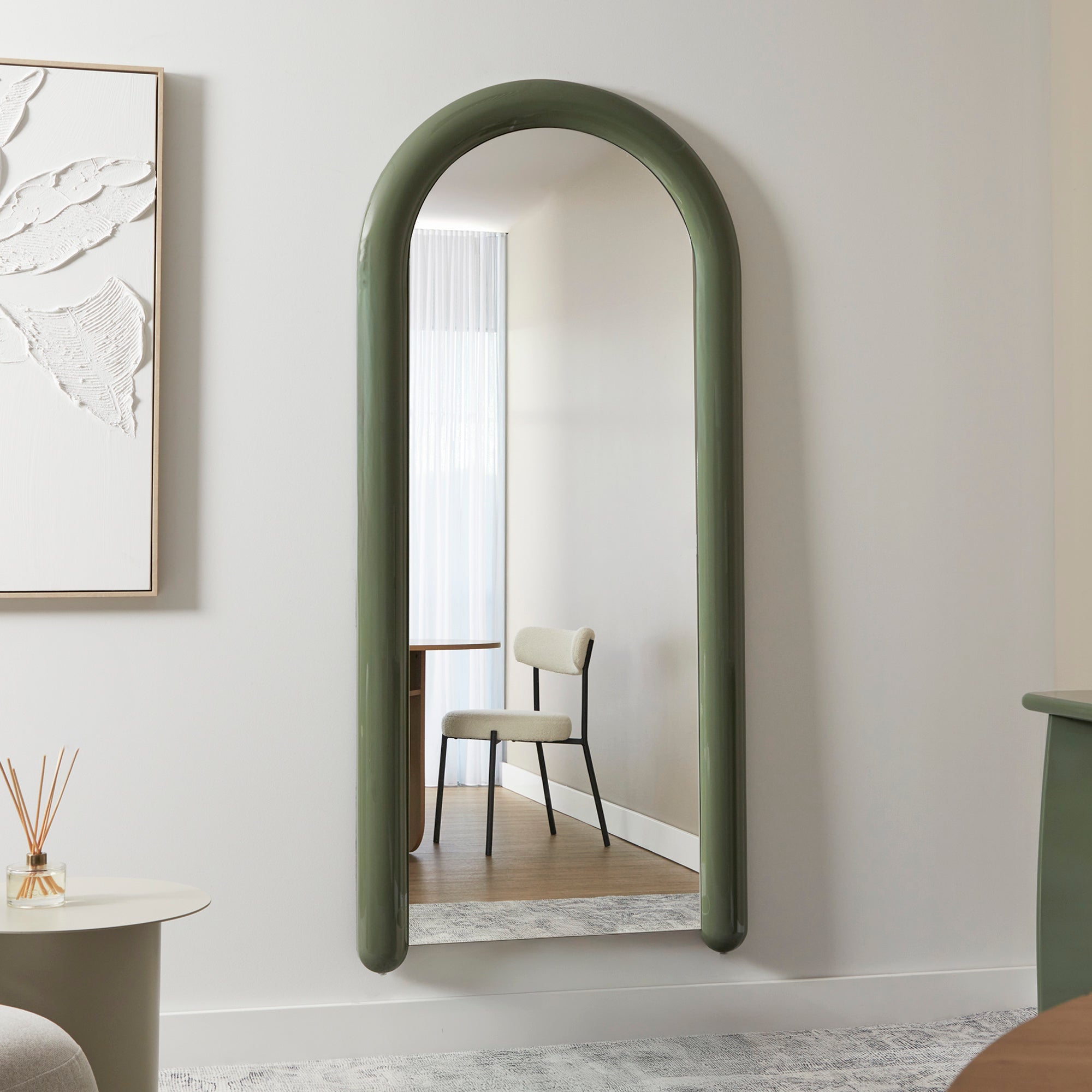furniture, mirror, and home decor