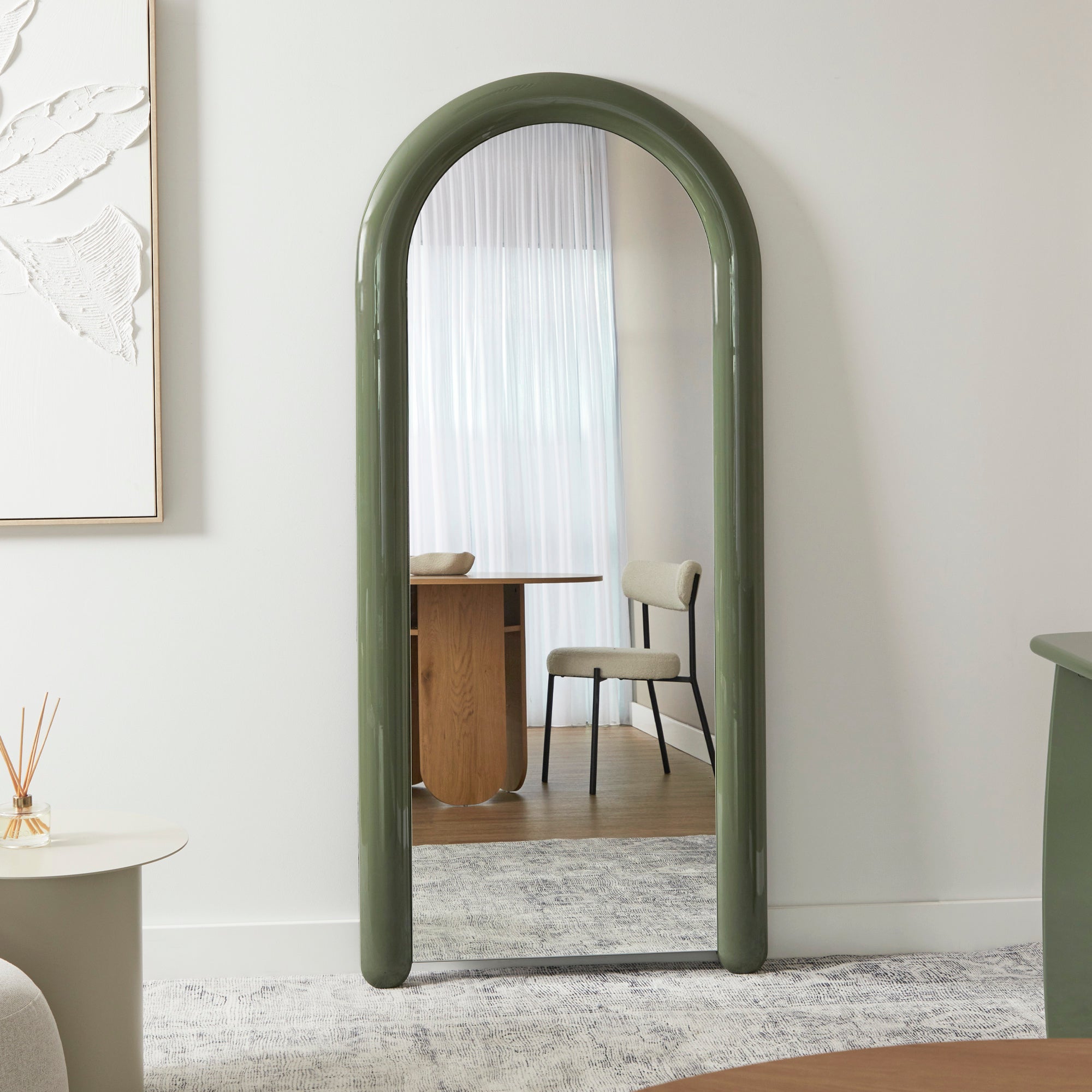 furniture, mirror, and home decor