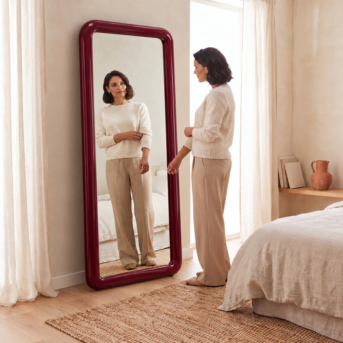 furniture, mirror, and home decor