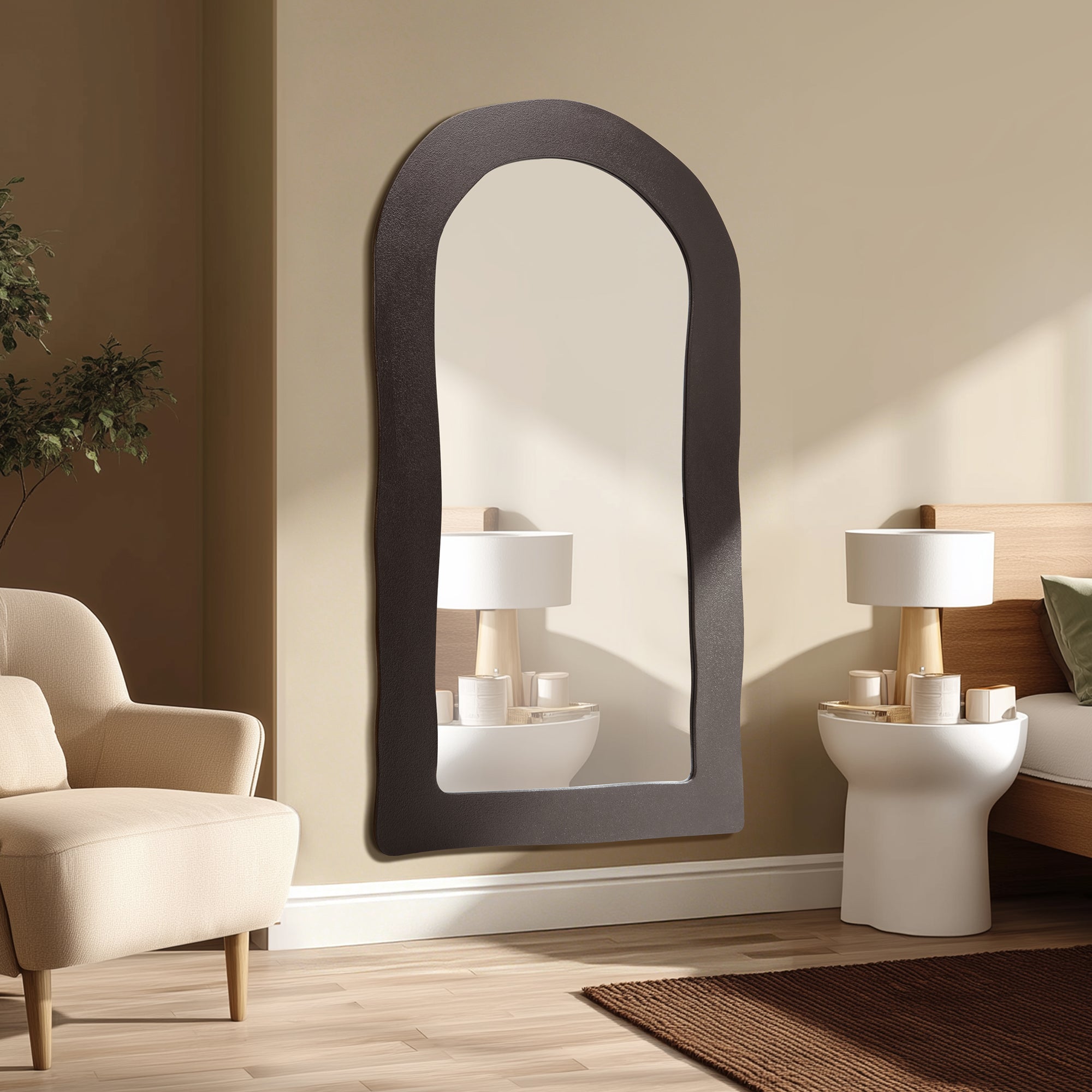 furniture, mirror, and home decor