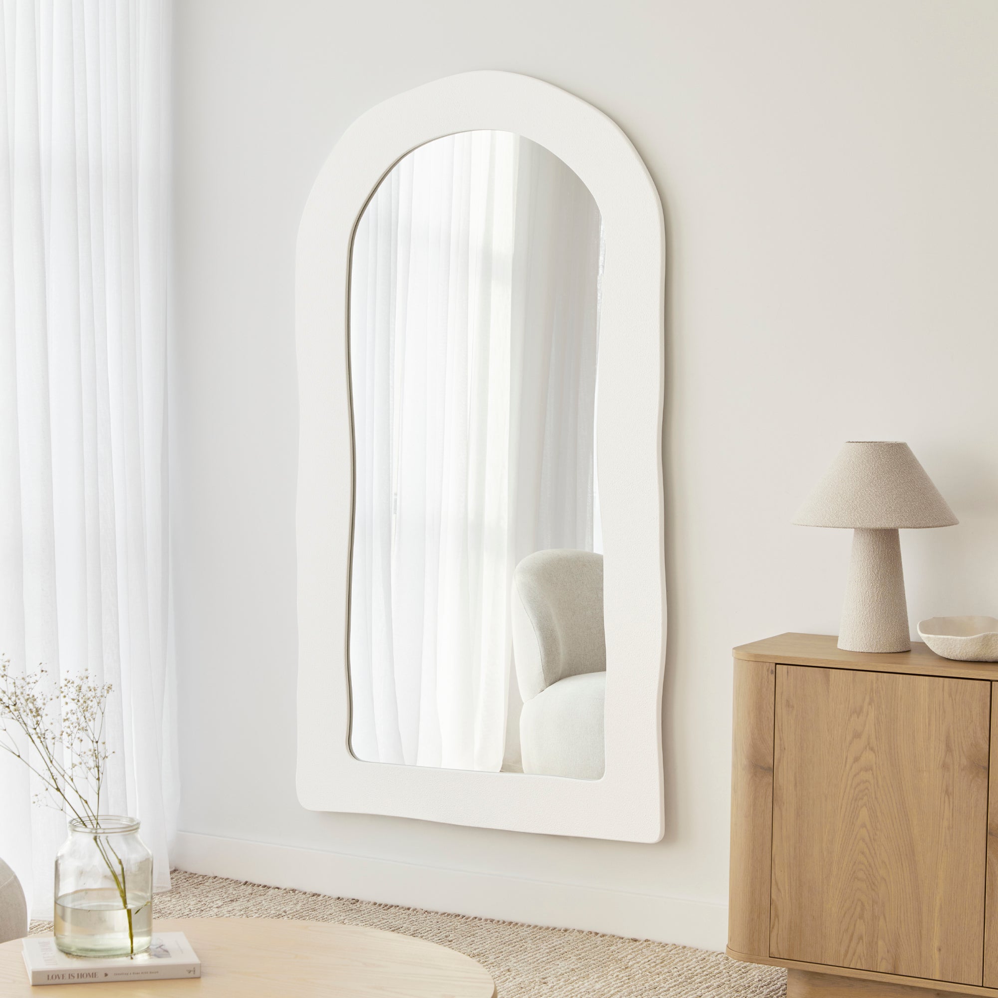 furniture, mirror, and home decor