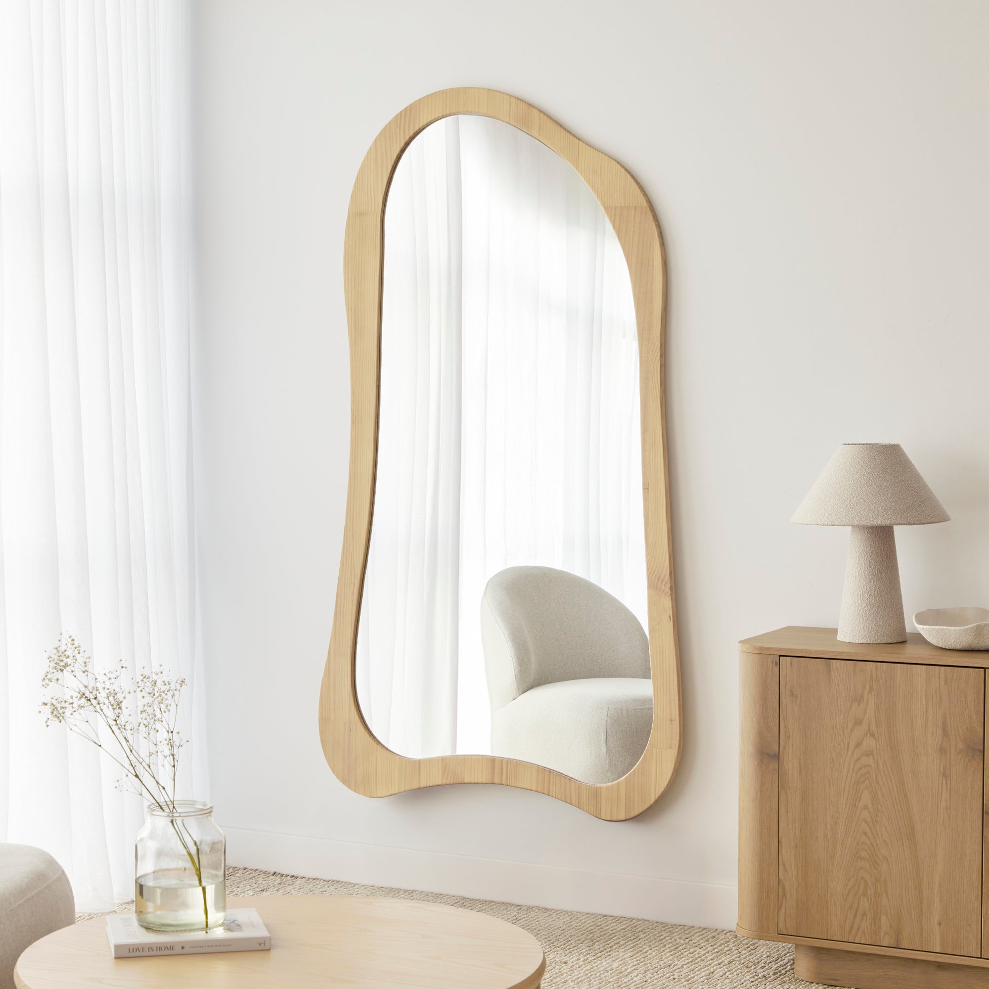 furniture, mirror, and home decor