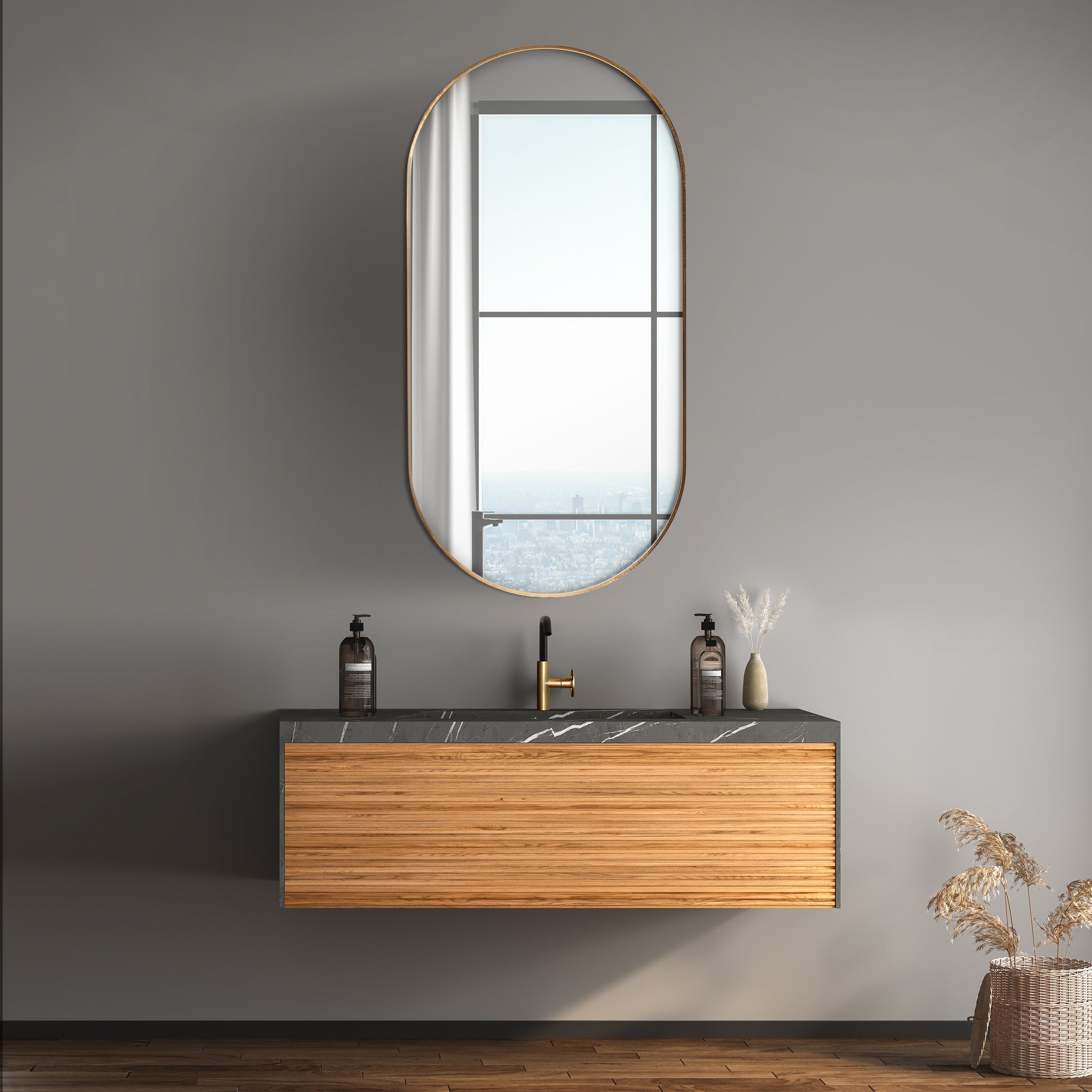 furniture, mirror, and home decor