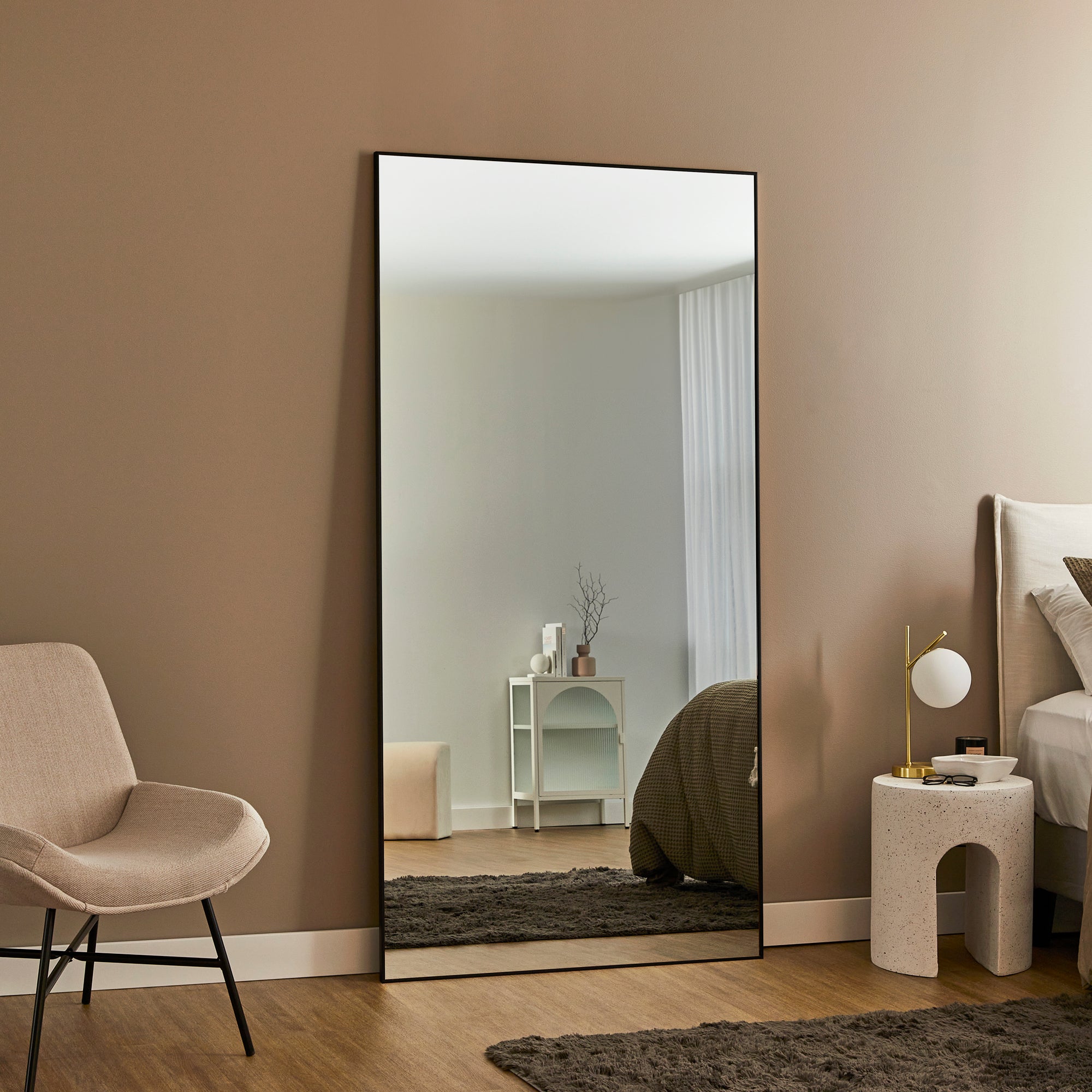 furniture, mirror, and home decor