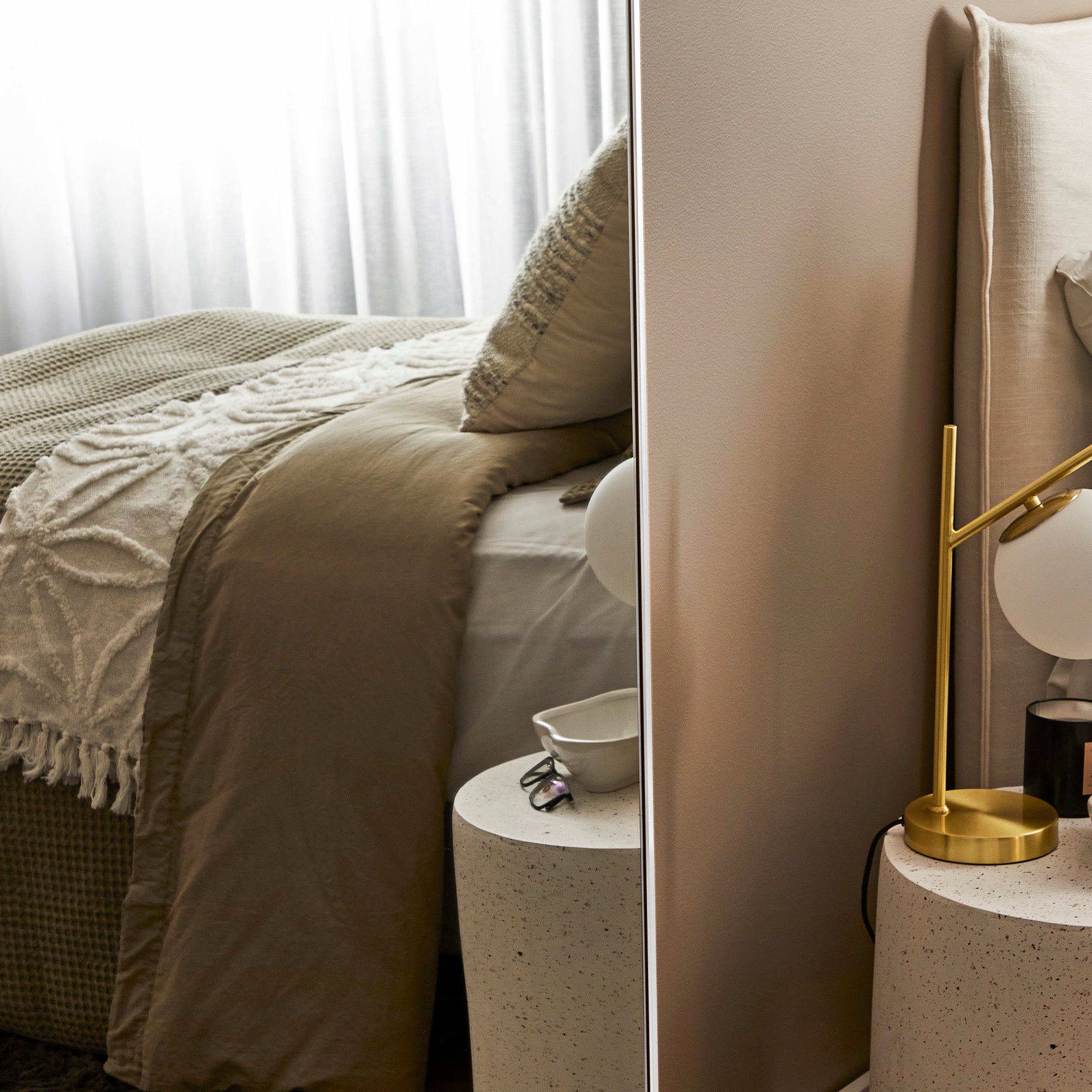 furniture, mirror, and home decor