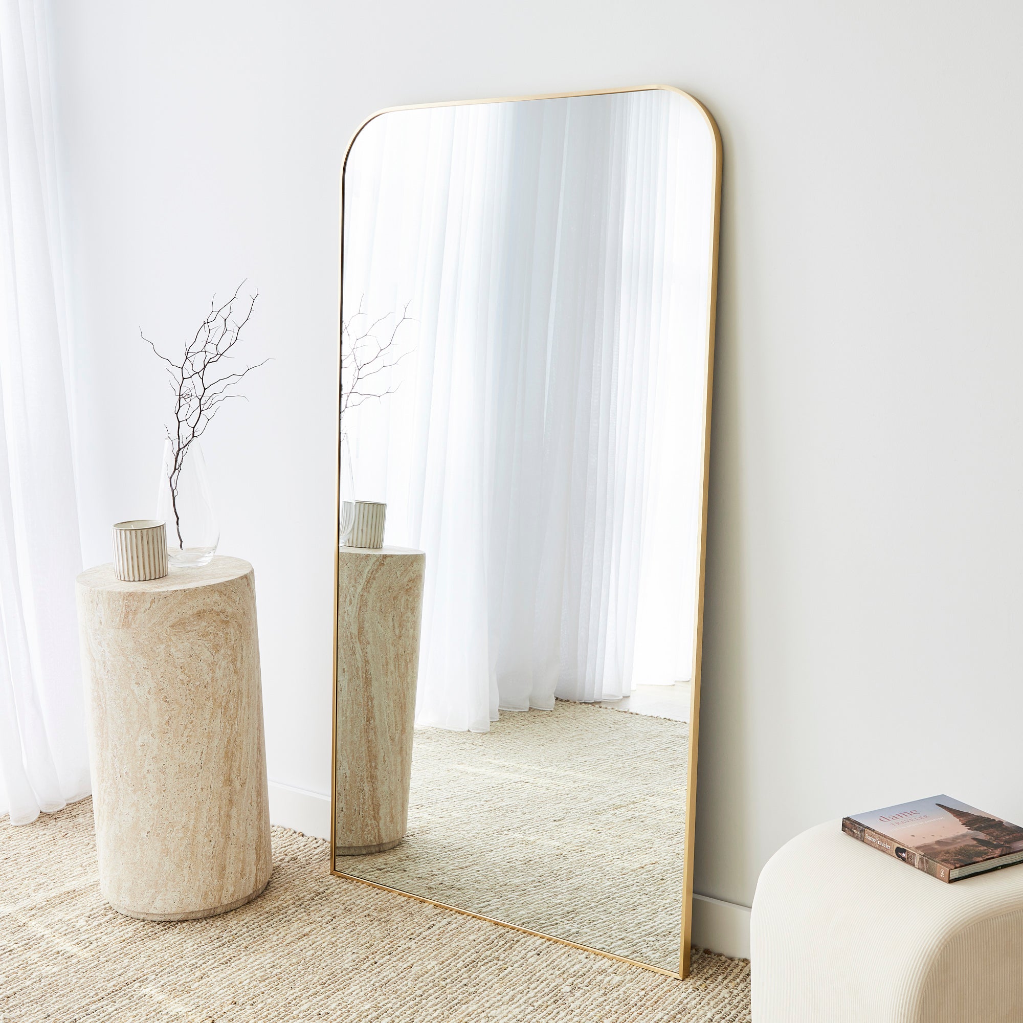 furniture, mirror, and home decor