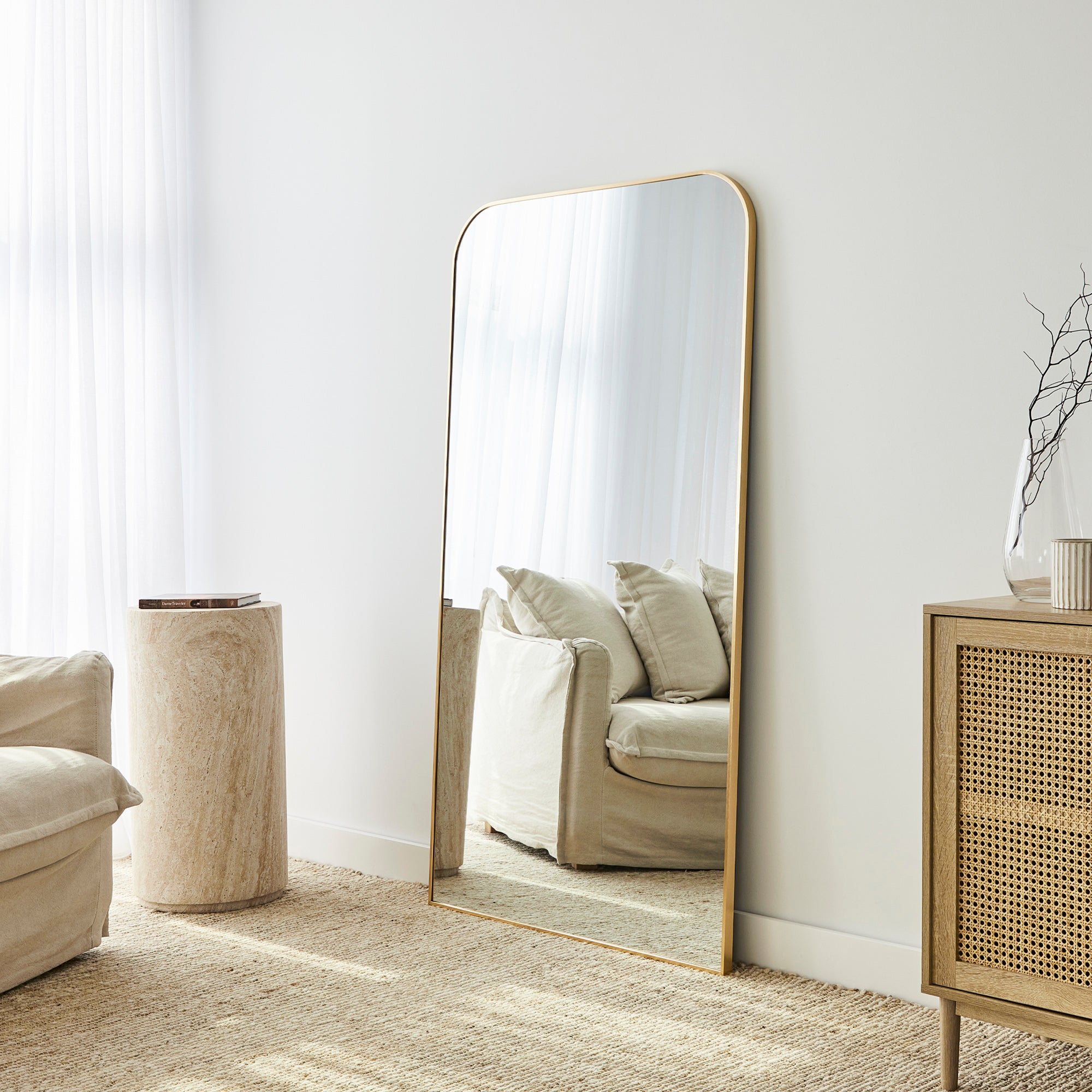 furniture, mirror, and home decor
