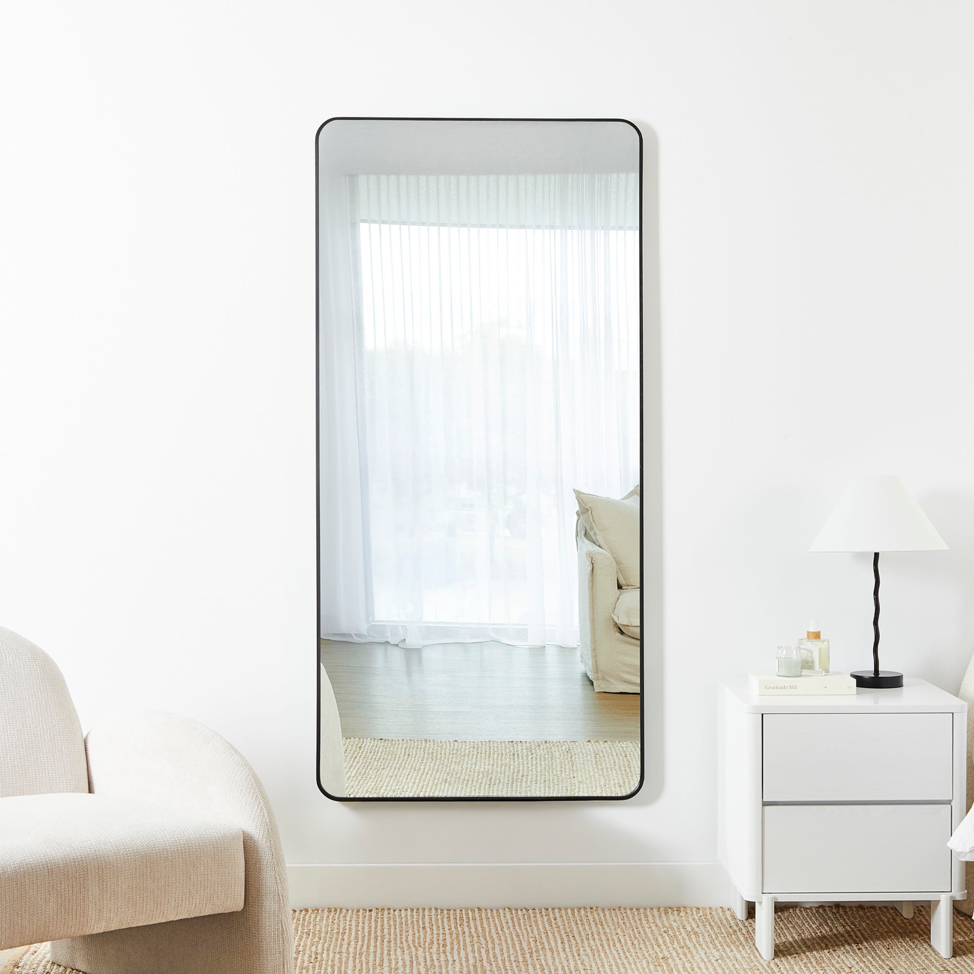 furniture, mirror, and home decor