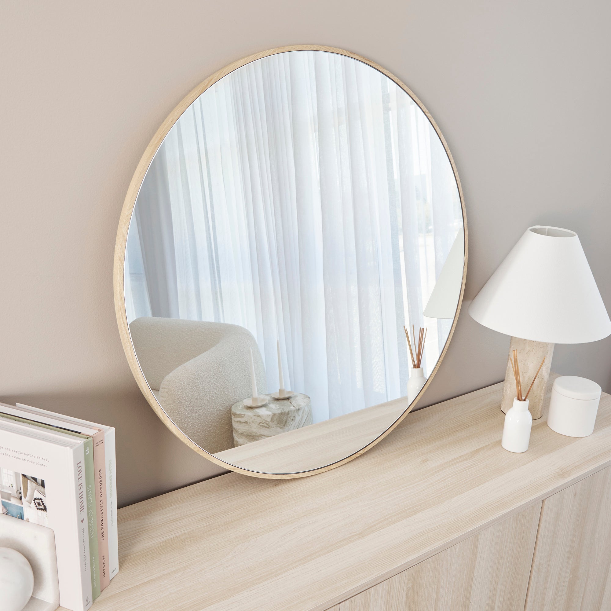 furniture, mirror, and home decor