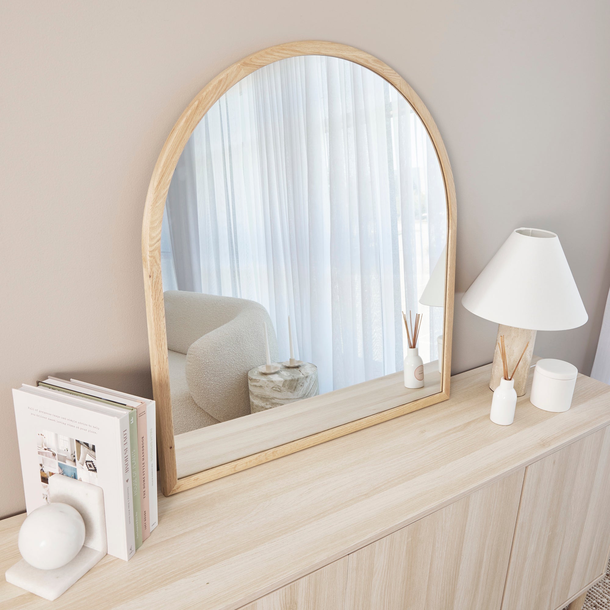 furniture, mirror, and home decor