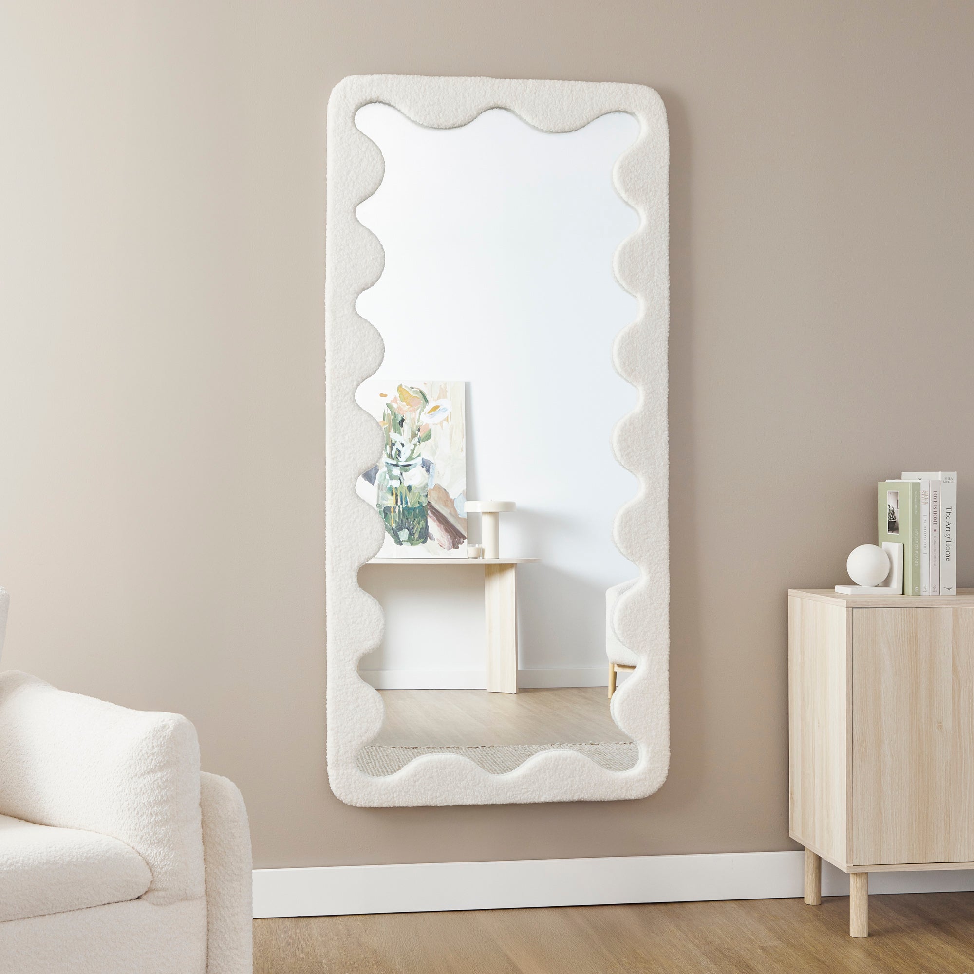 furniture, mirror, and home decor
