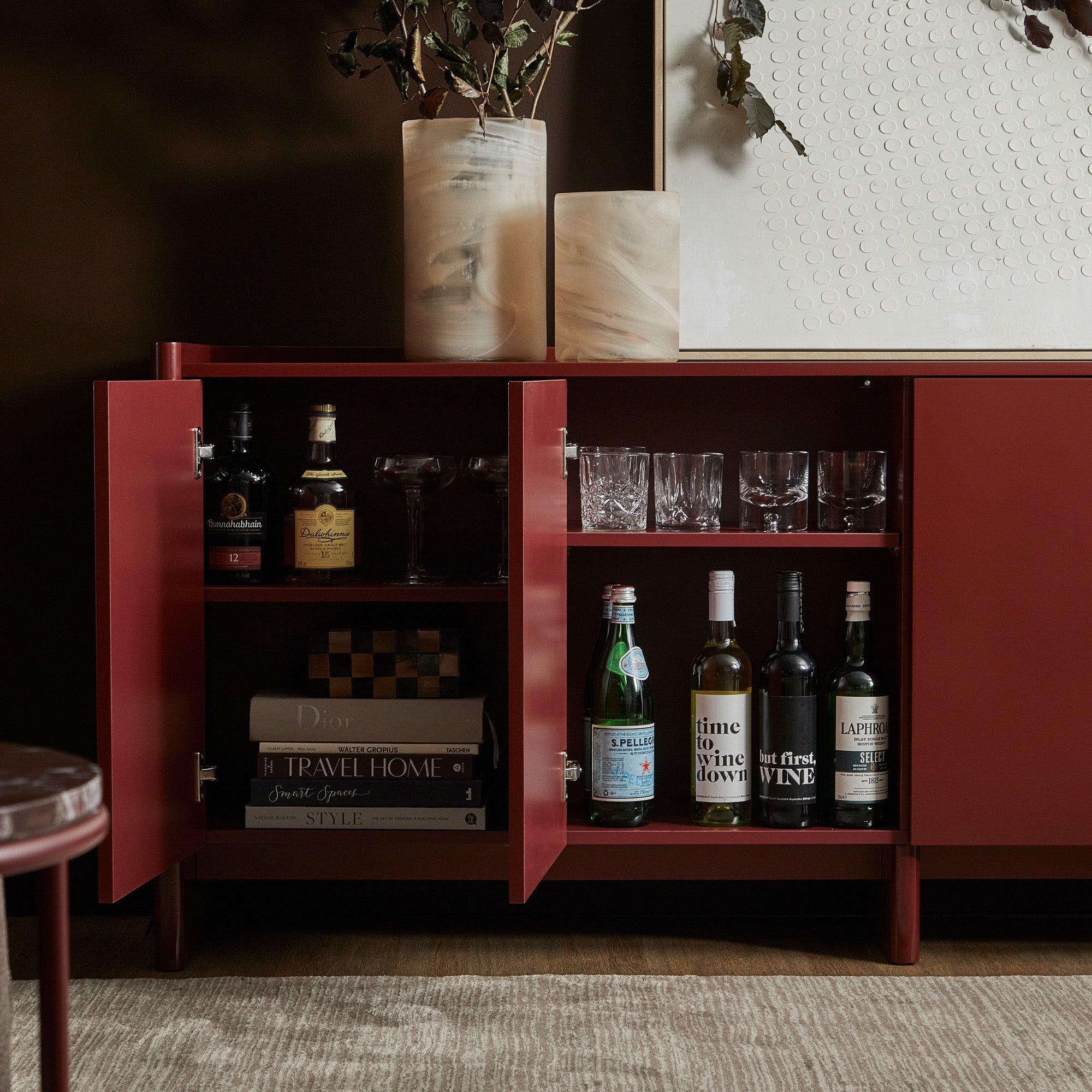 furniture, mirror, and home decor