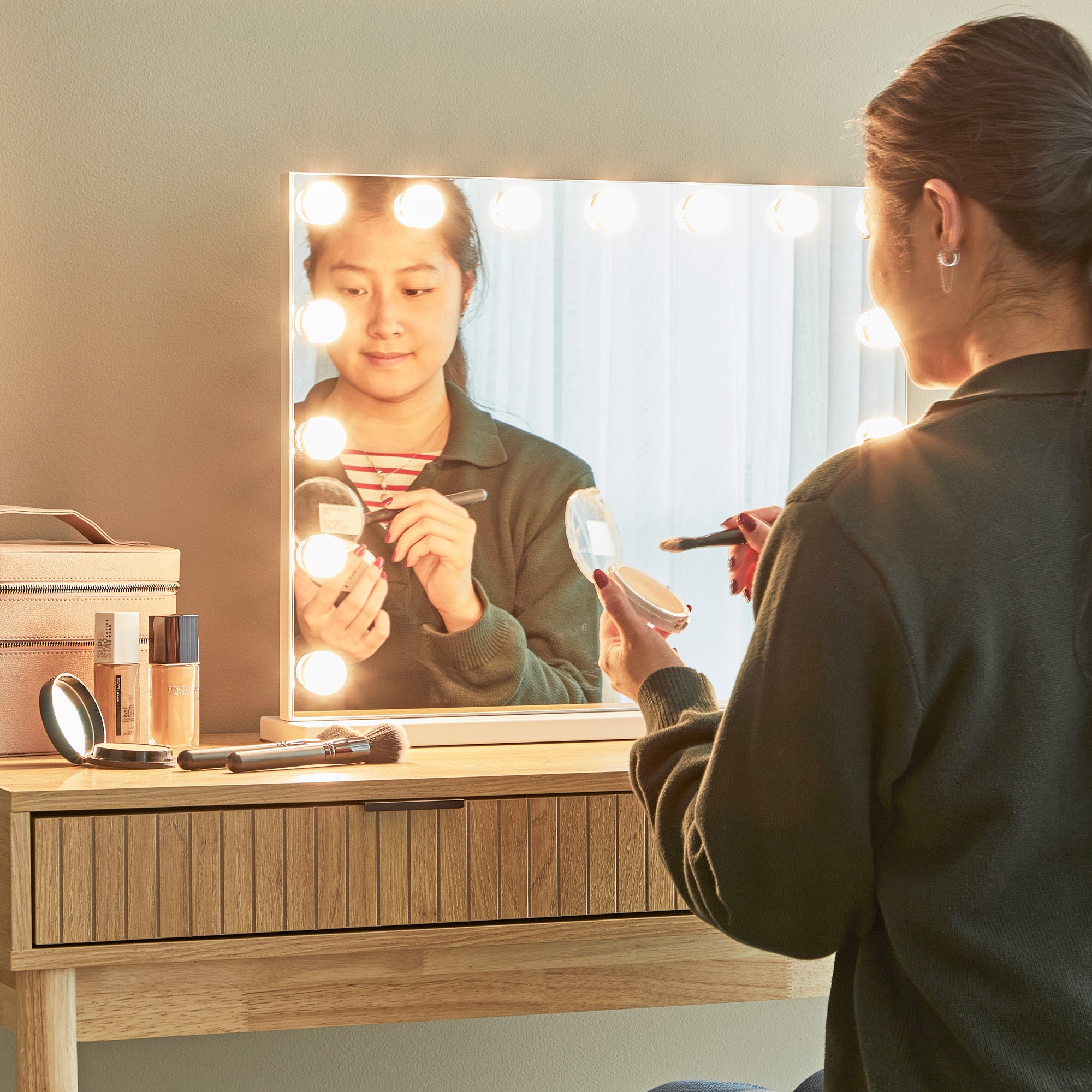 furniture, mirror, and home decor
