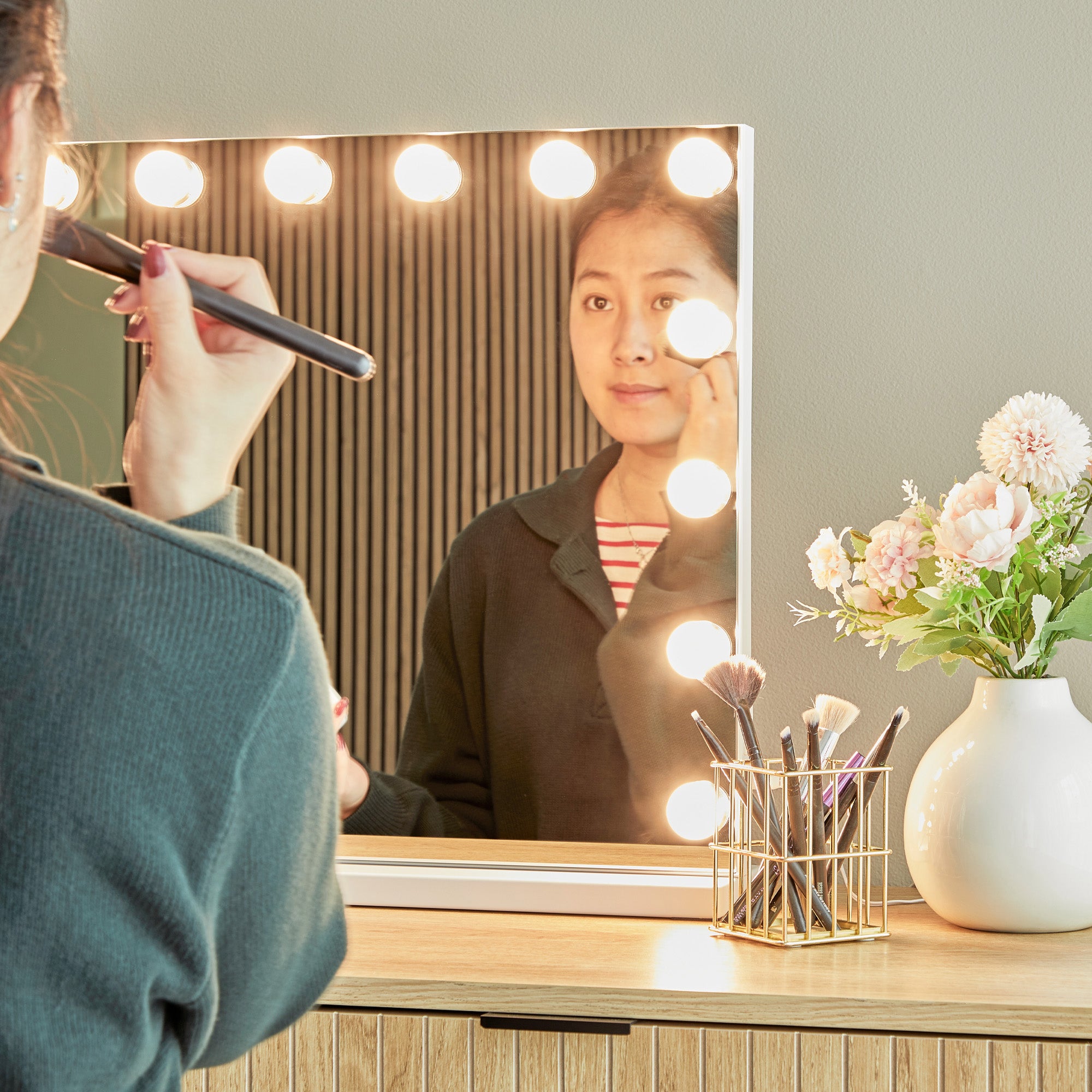 furniture, mirror, and home decor