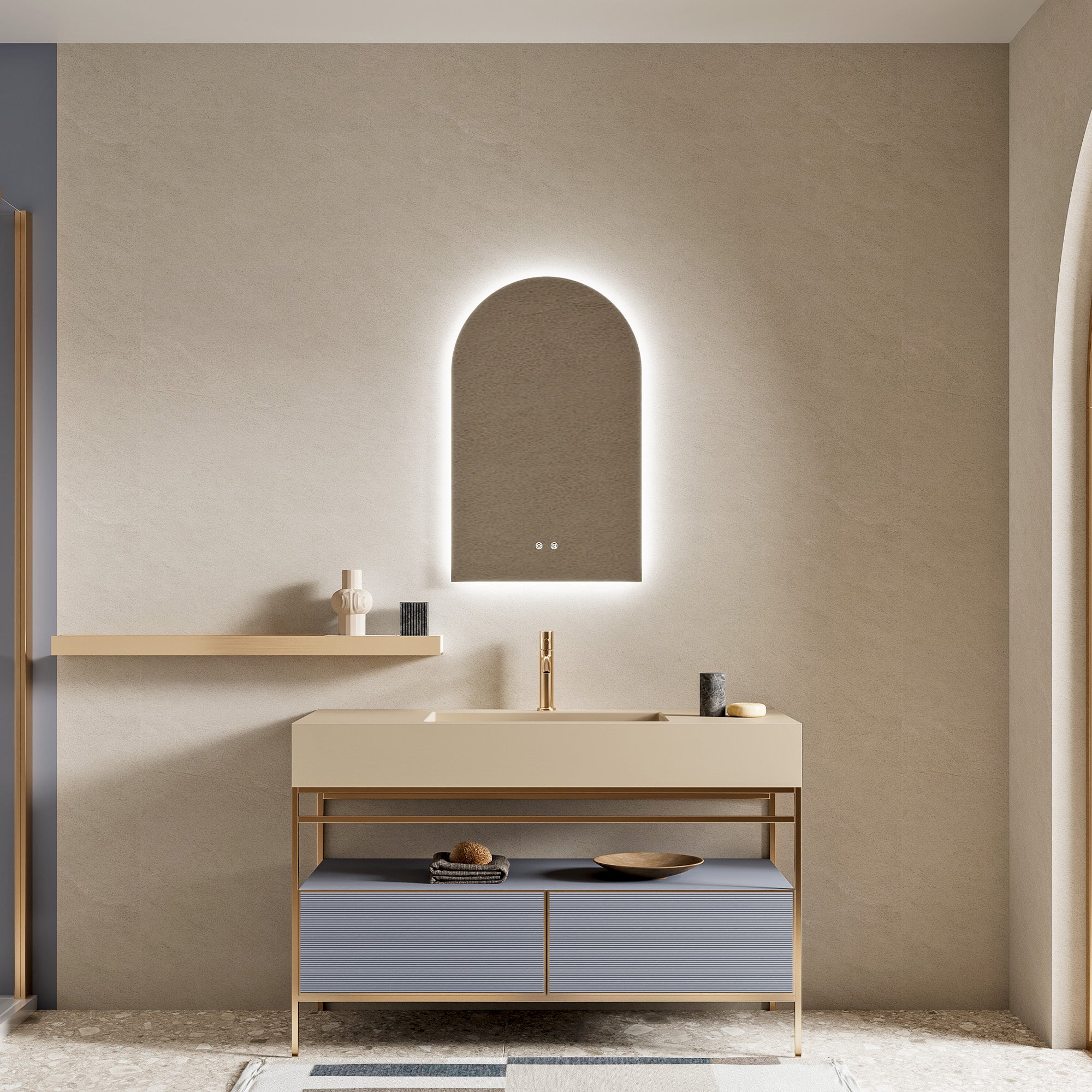 furniture, mirror, and home decor