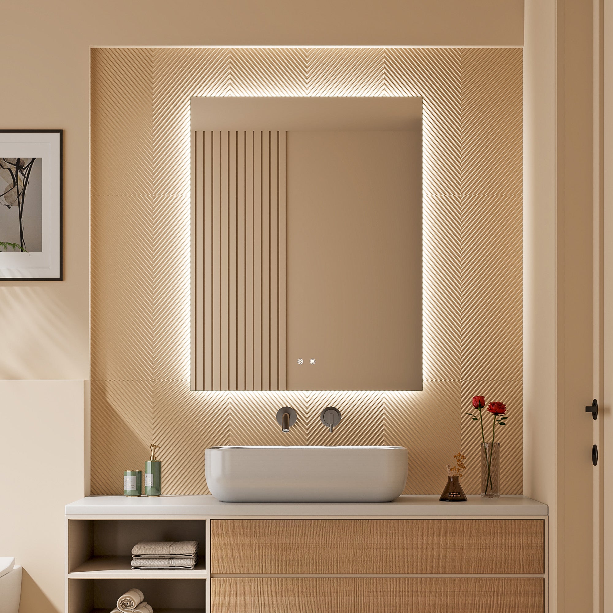 furniture, mirror, and home decor