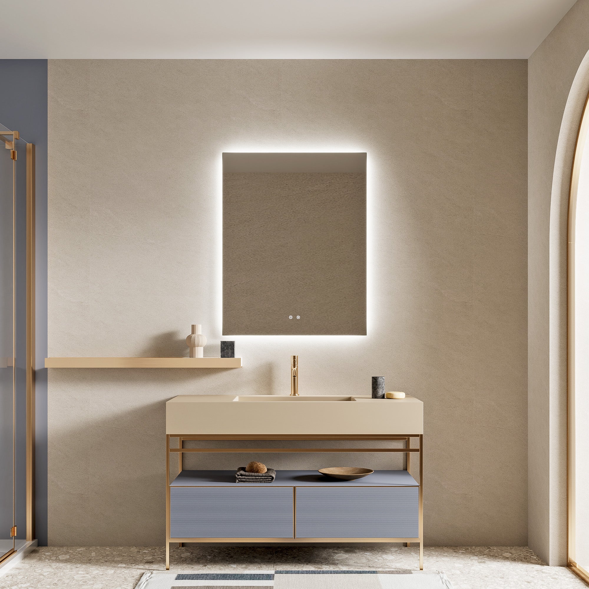 furniture, mirror, and home decor