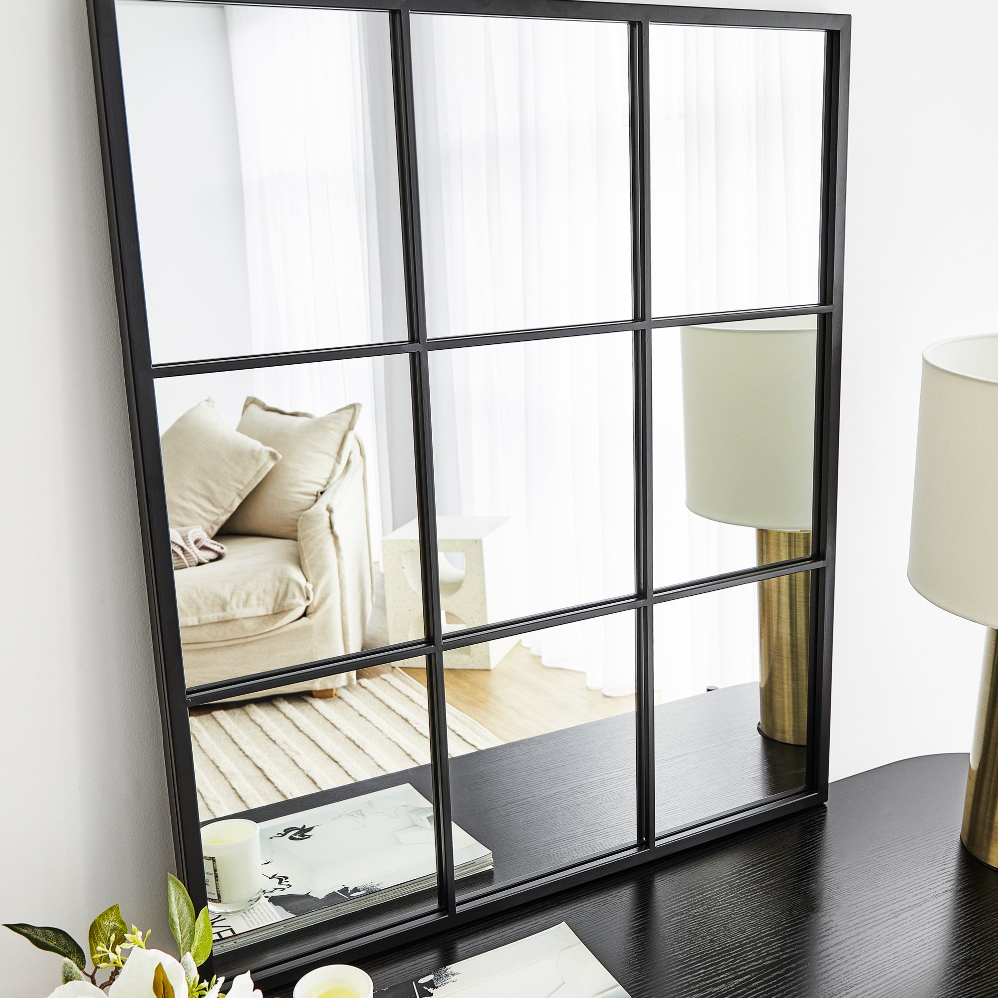 furniture, mirror, and home decor