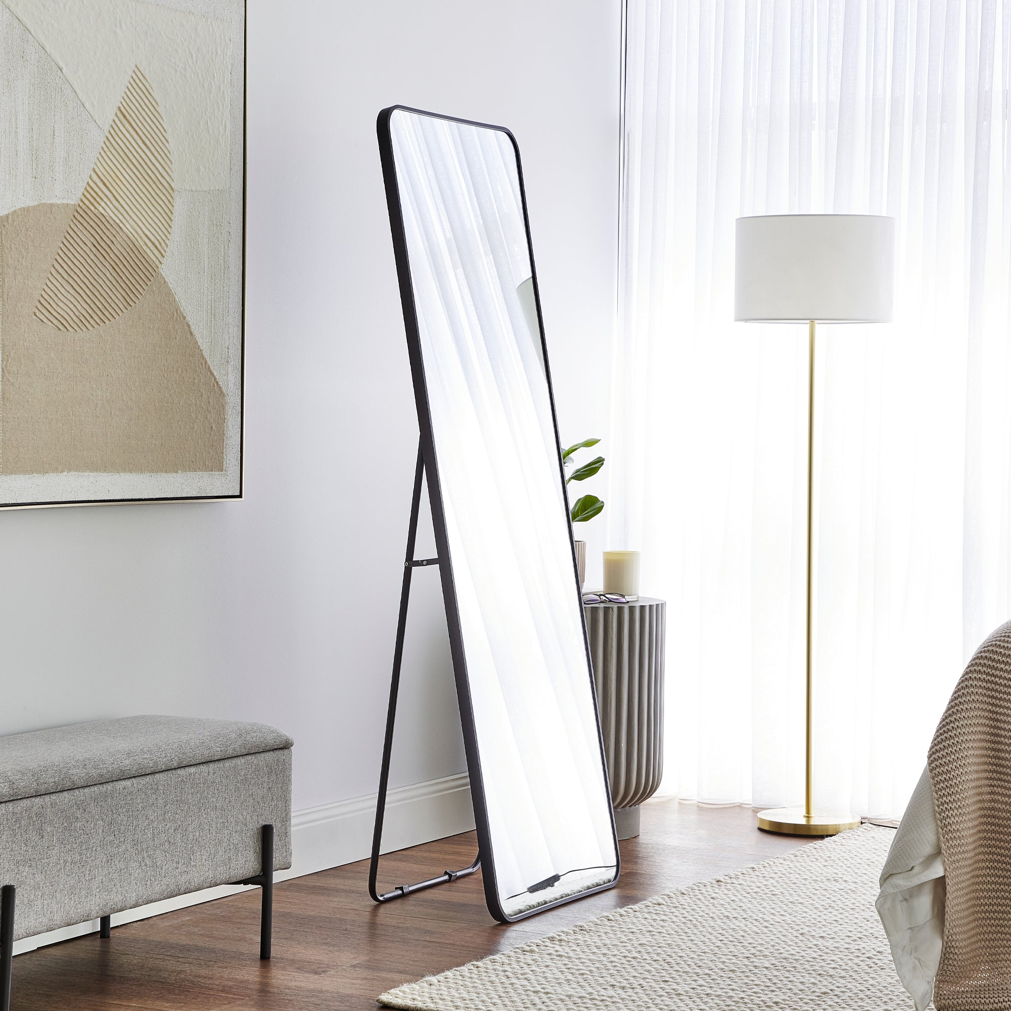 furniture, mirror, and home decor