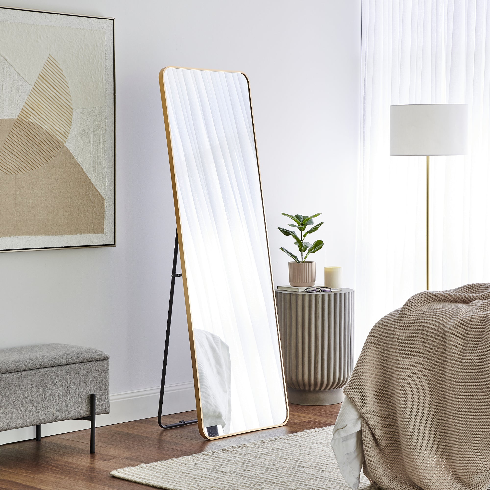 furniture, mirror, and home decor