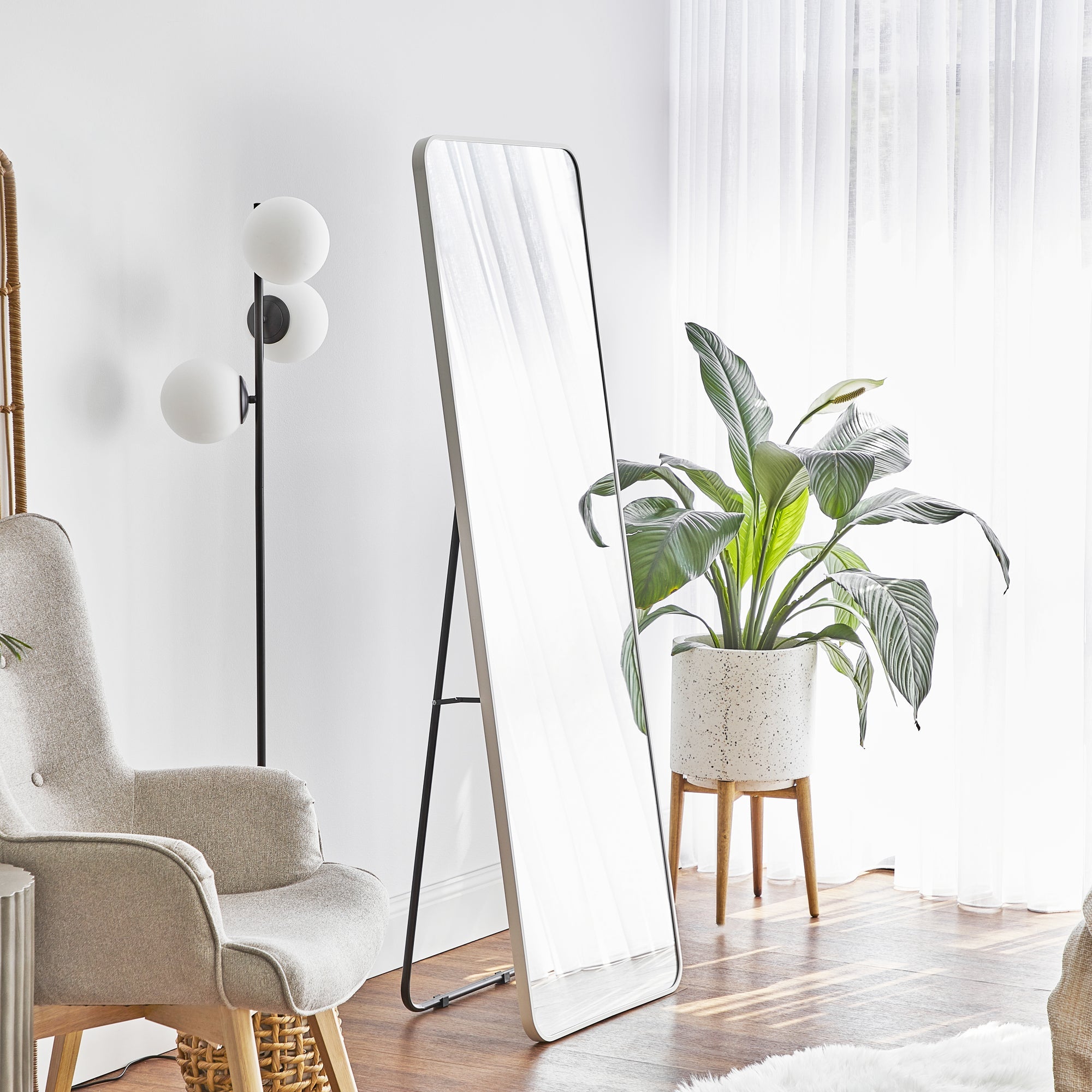 furniture, mirror, and home decor