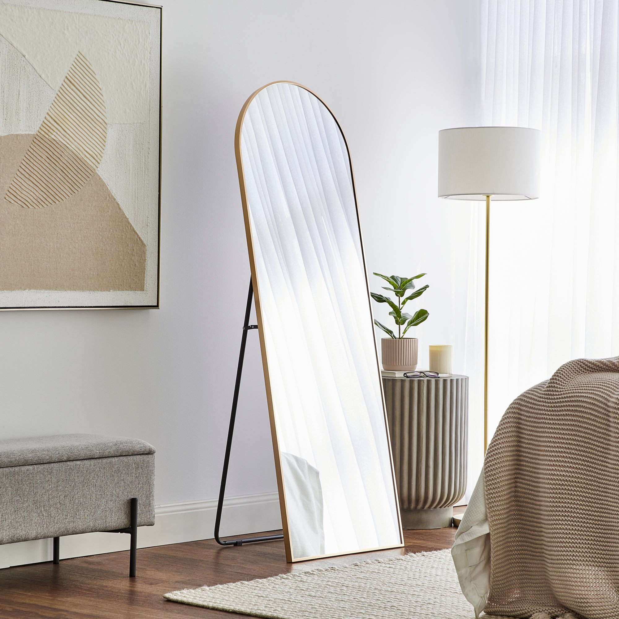 furniture, mirror, and home decor