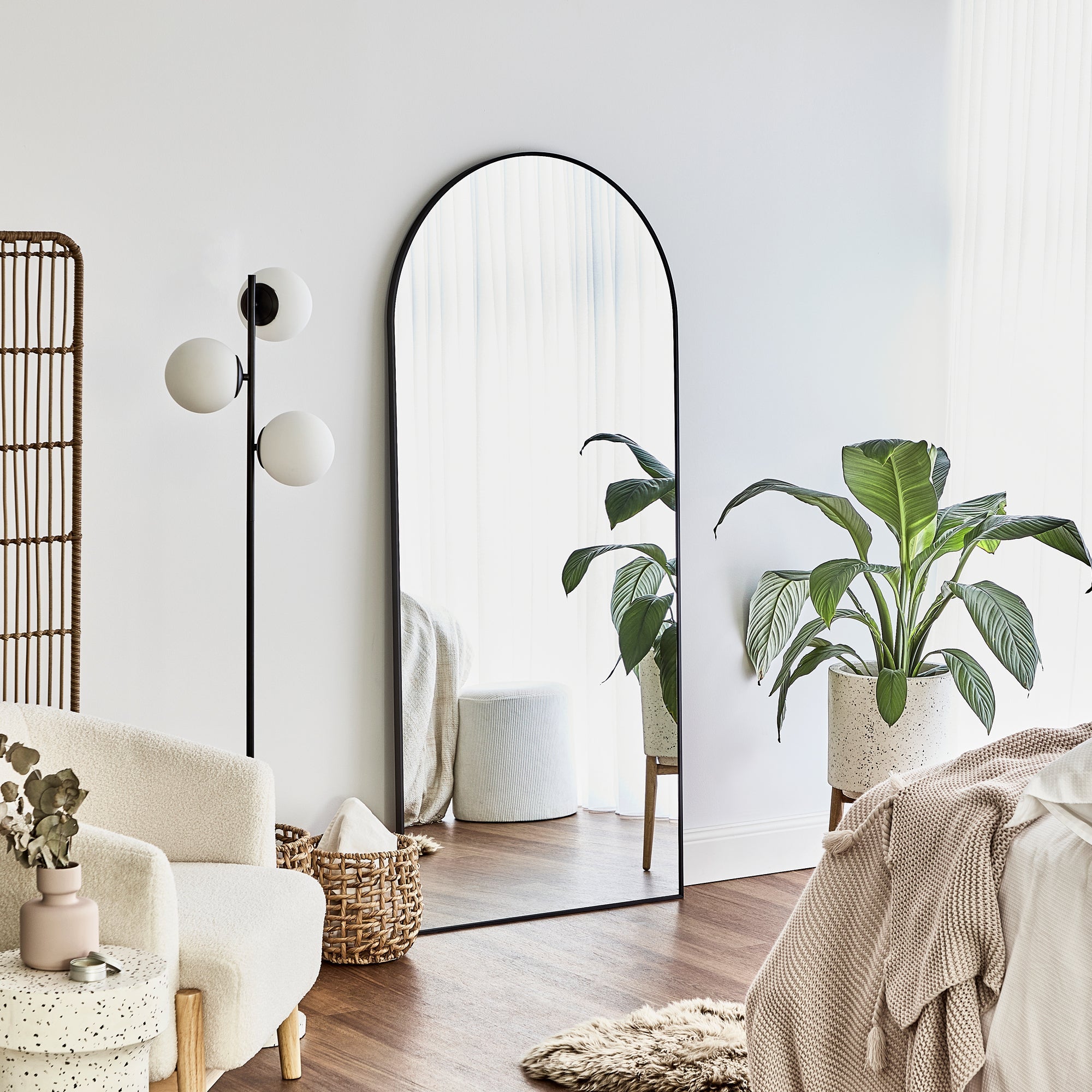 furniture, mirror, and home decor