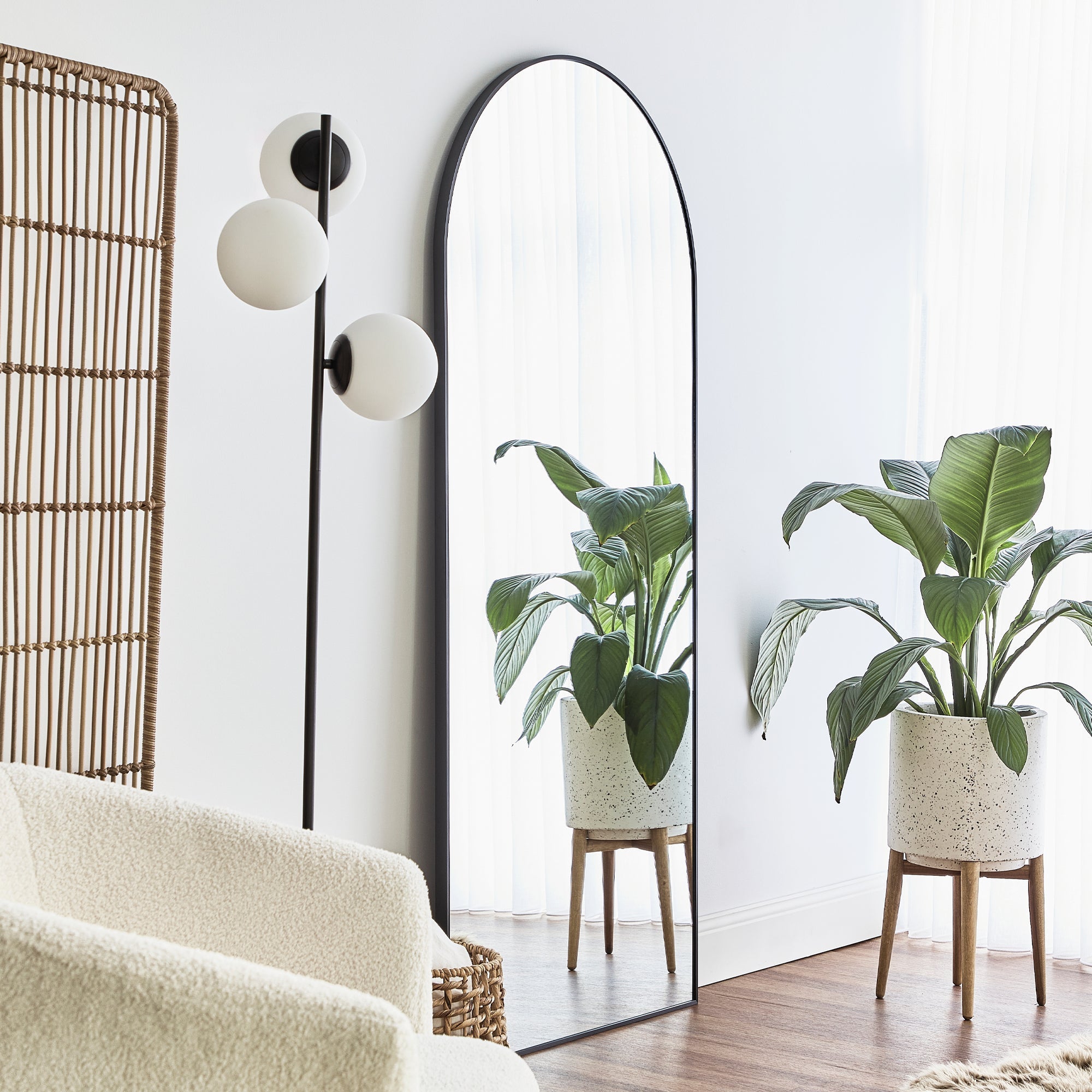 furniture, mirror, and home decor