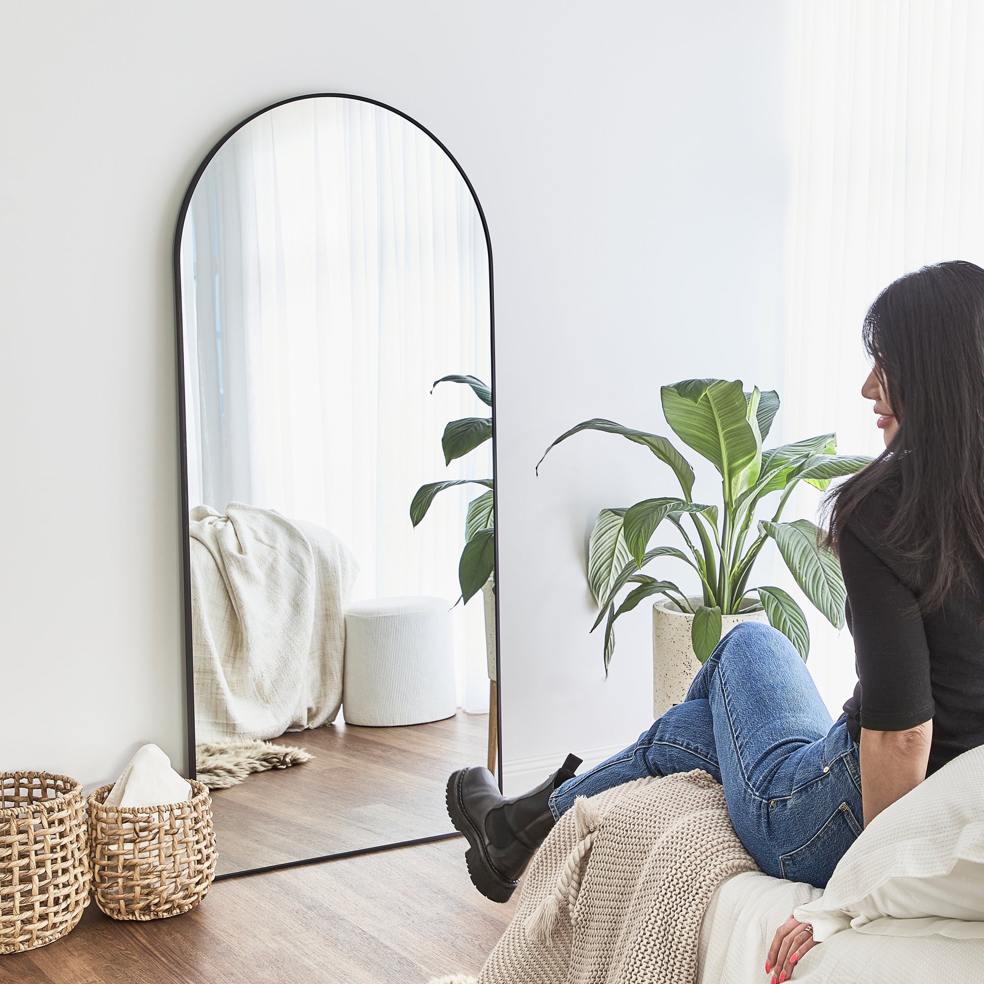 furniture, mirror, and home decor